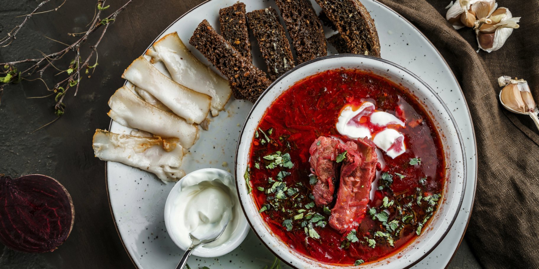 Борщ на реберцях