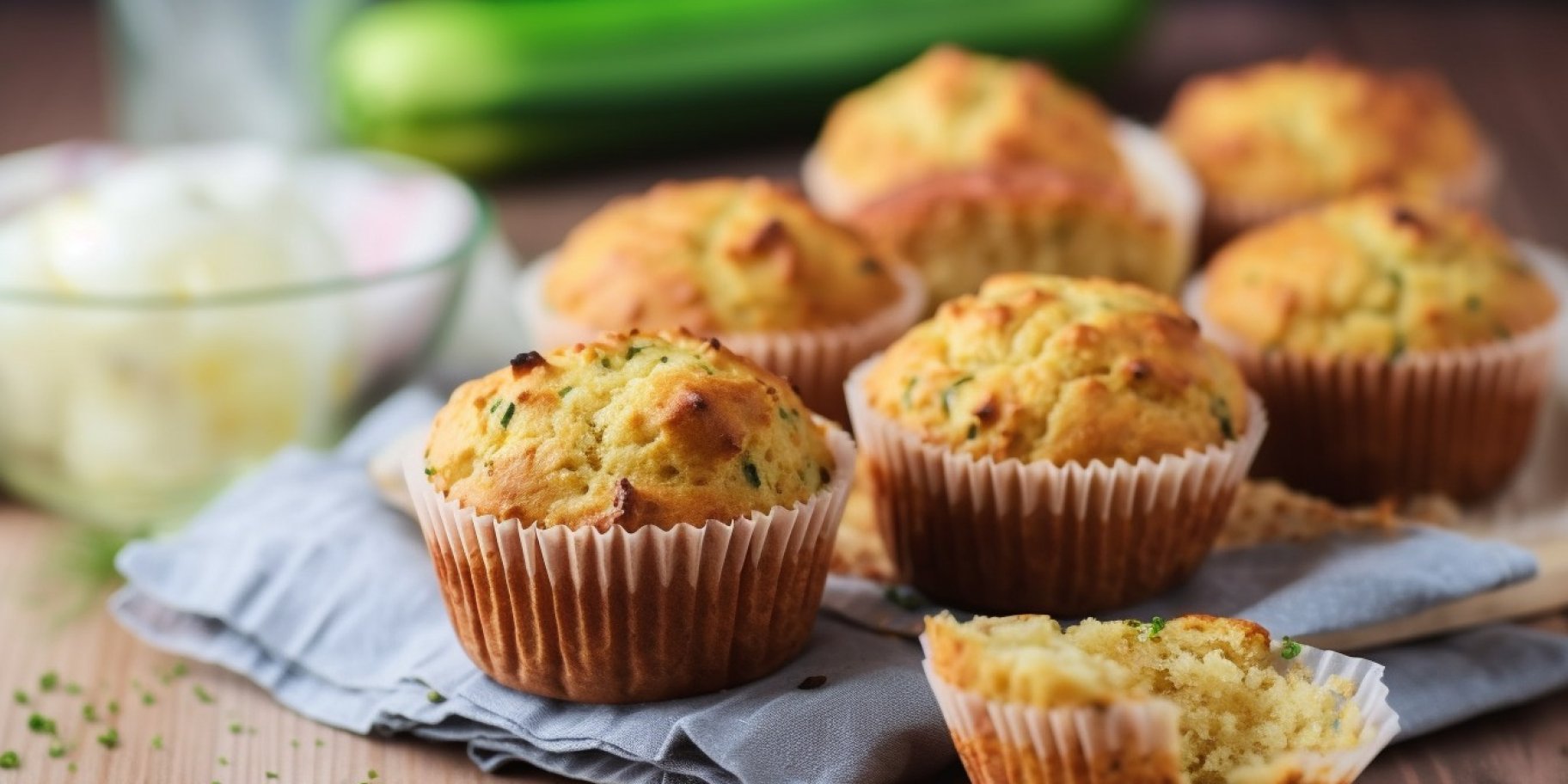 Кабачково-яблучні мафіни