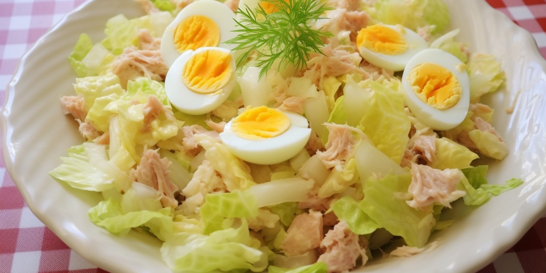 Салат з пекінської капусти та тунця