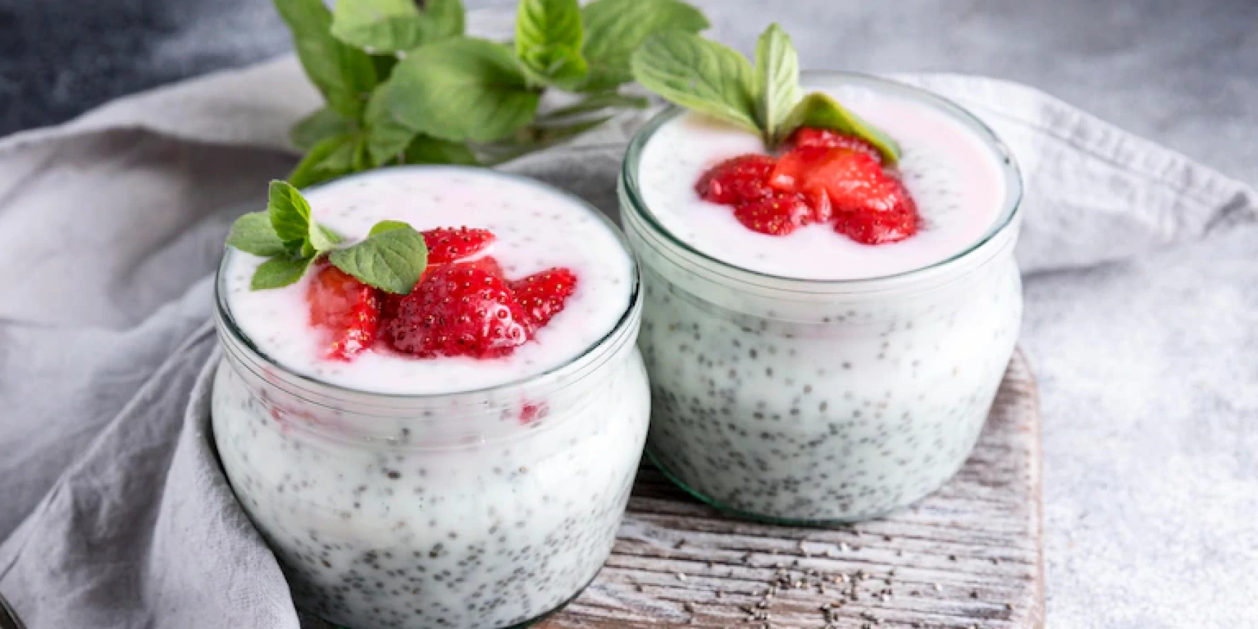 чіа пудинг з ягодами