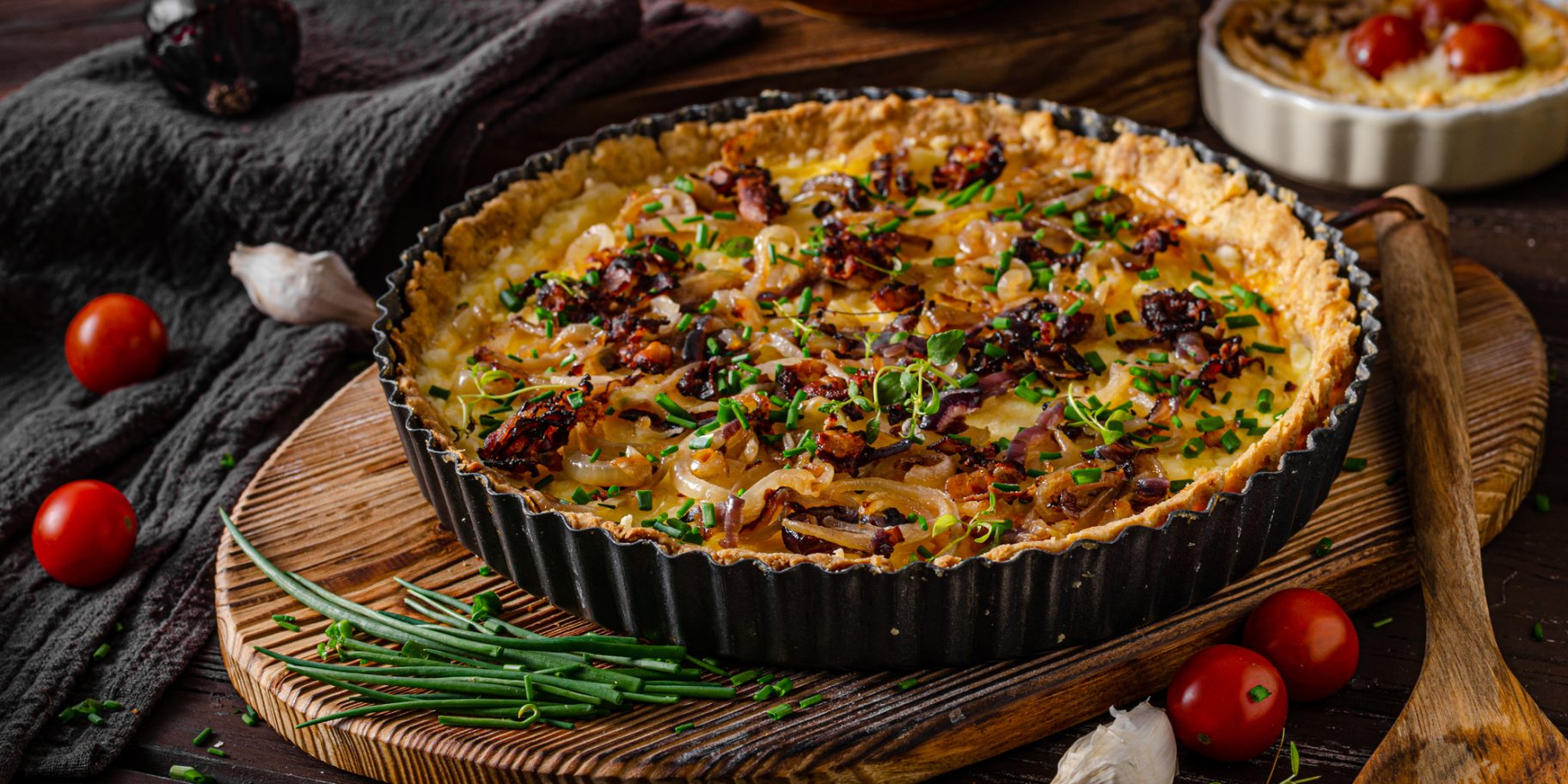 Цибулевий пиріг з сиром