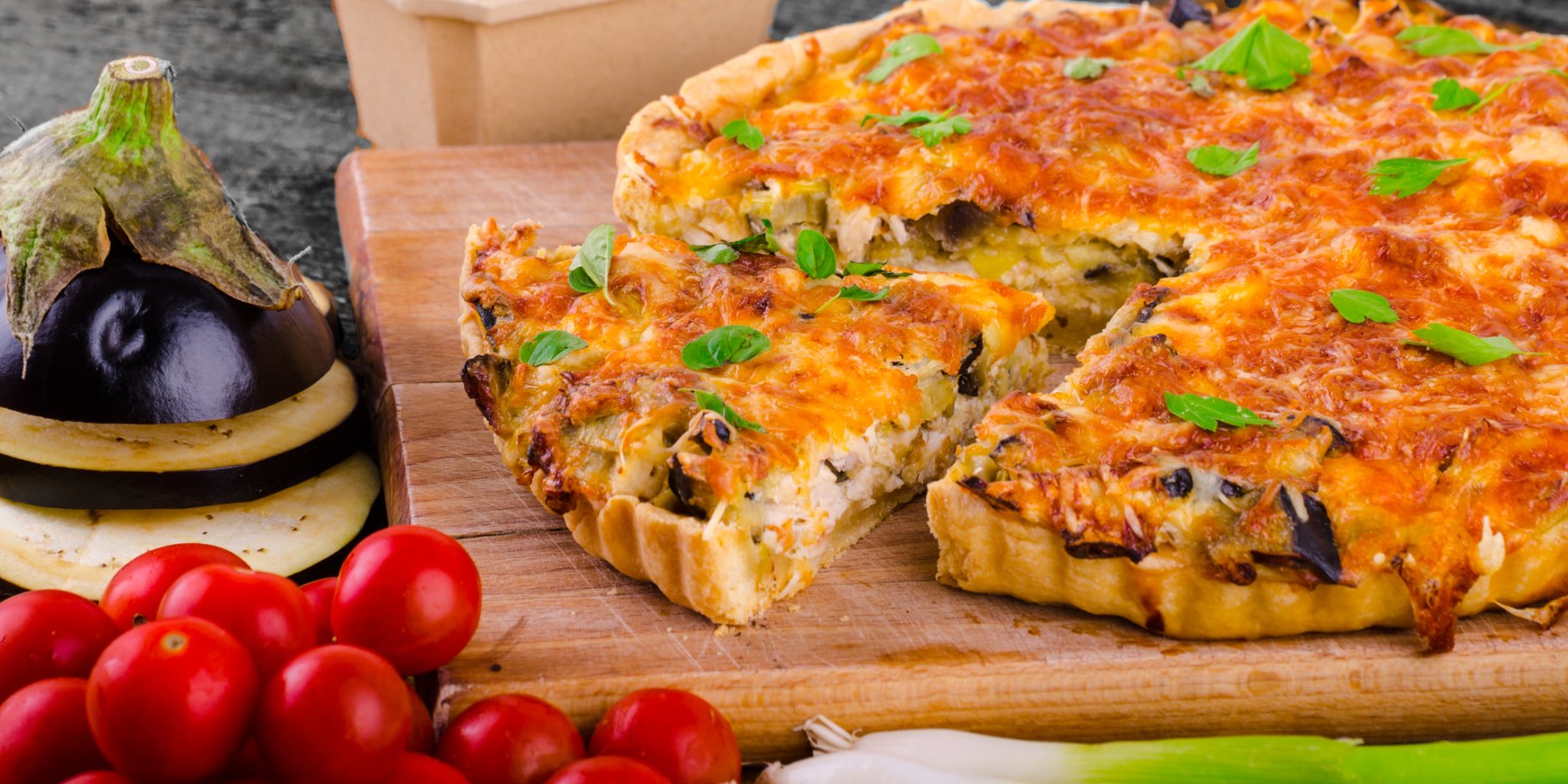 Пирог с баклажанами