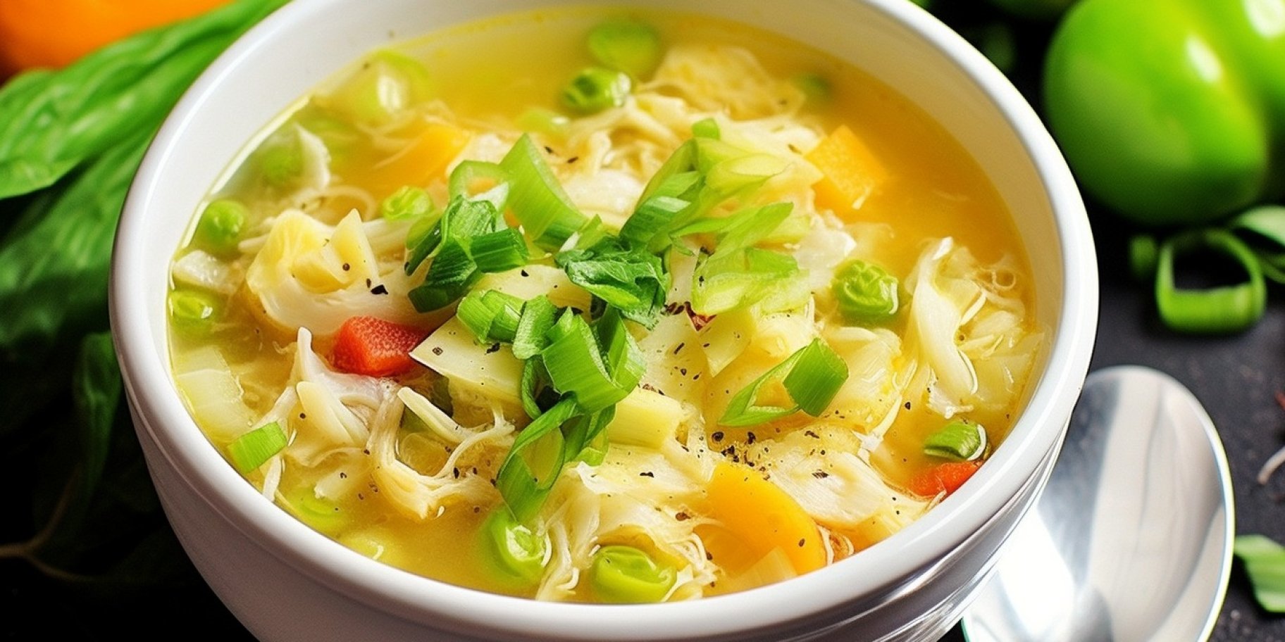 Суп с пекинской капустой и курицей