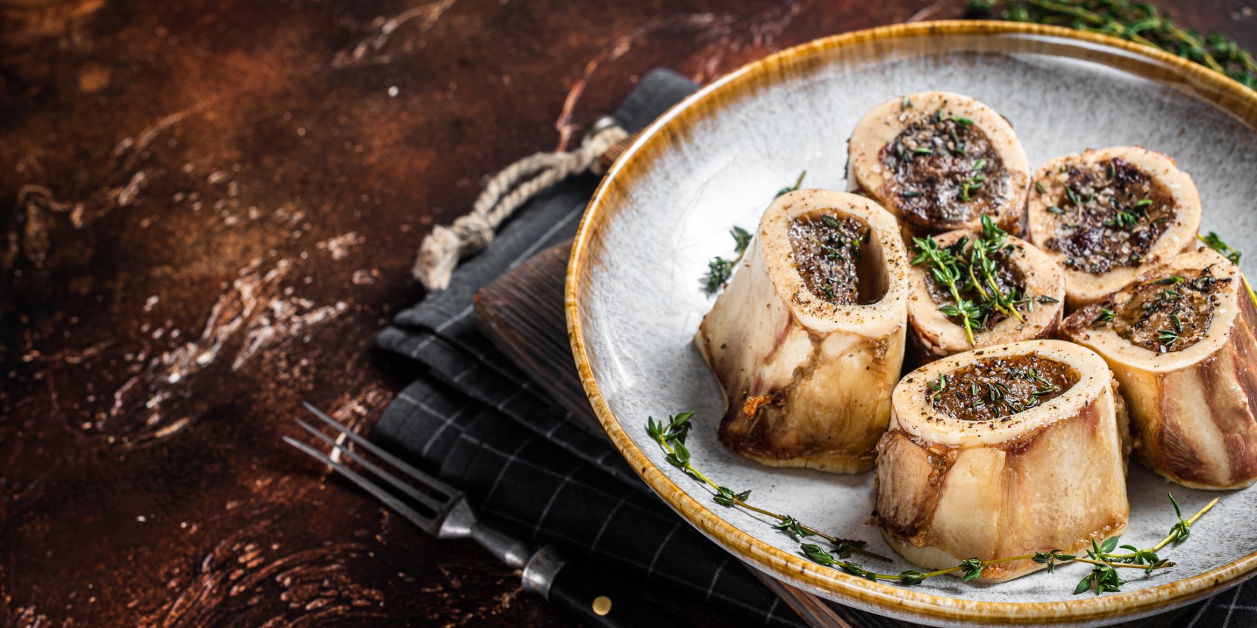 запечені мозкові кістки по-італійськи