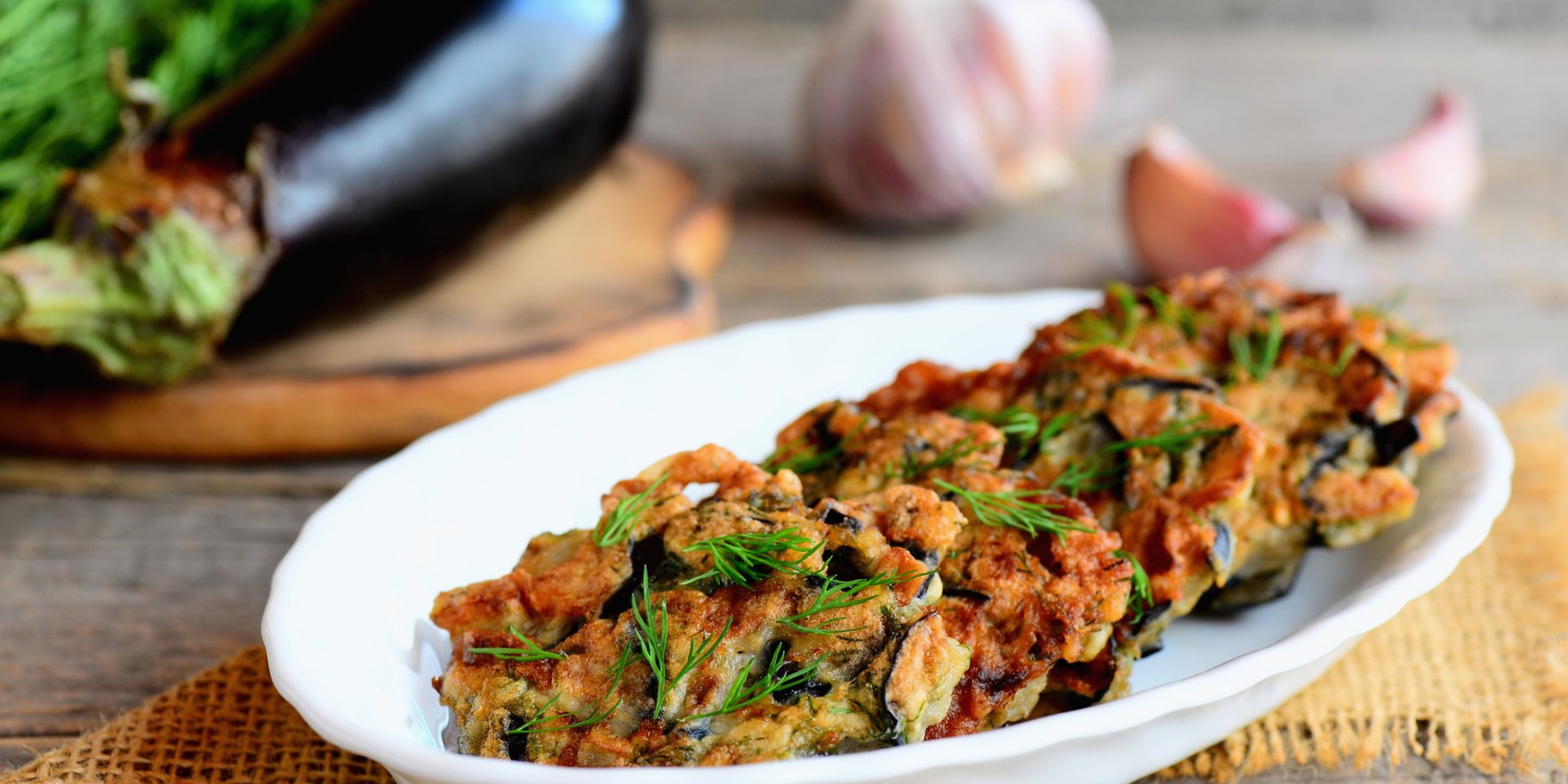 Котлеты с баклажанами