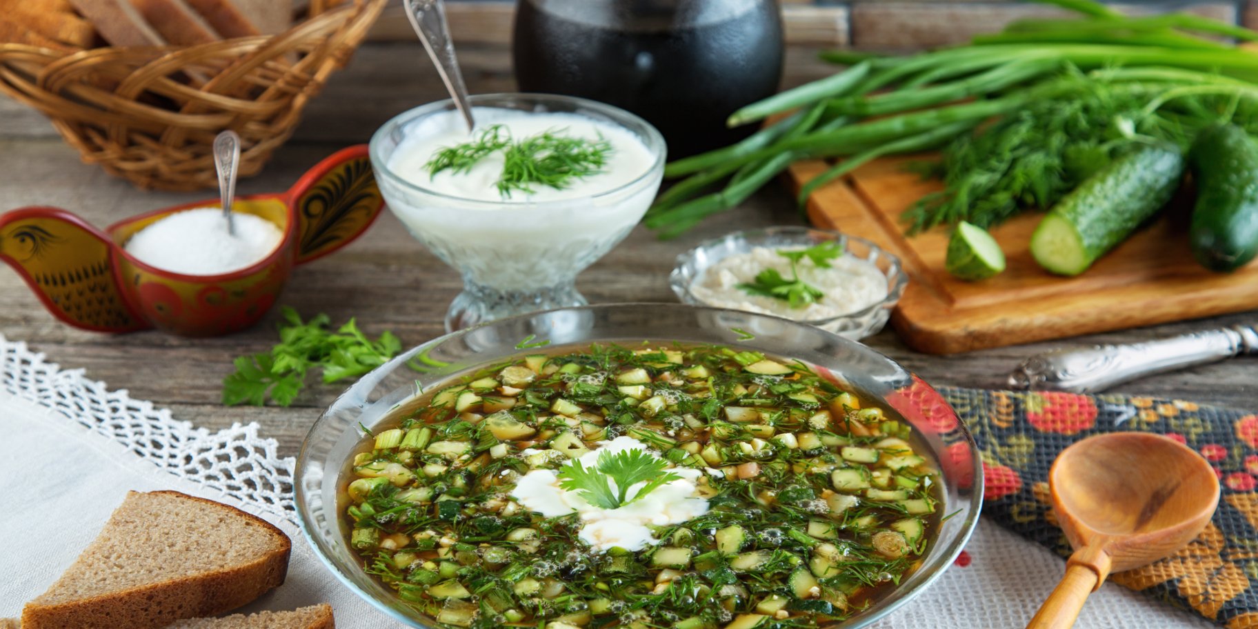 Окрошка з рибою