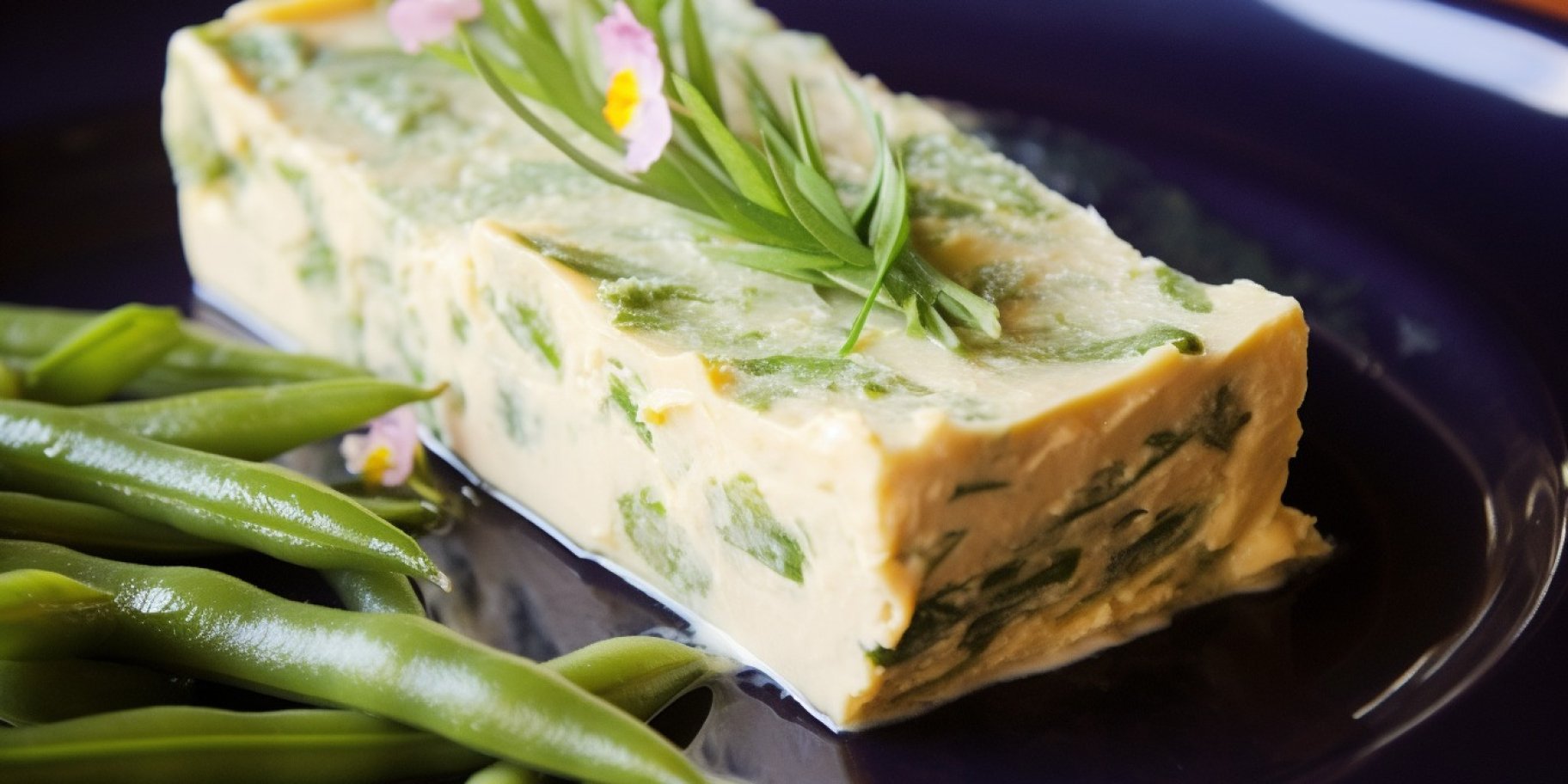 Терин з кисломолочним сиром і стручковою квасолею