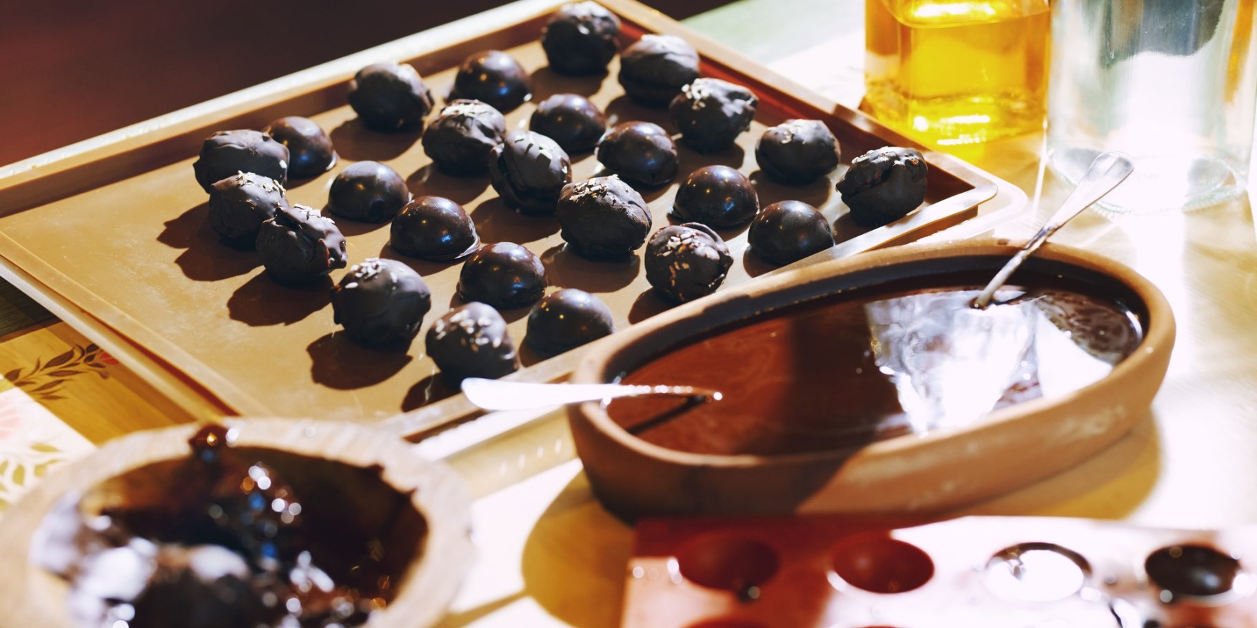 Шоколадні цукерки з калиною