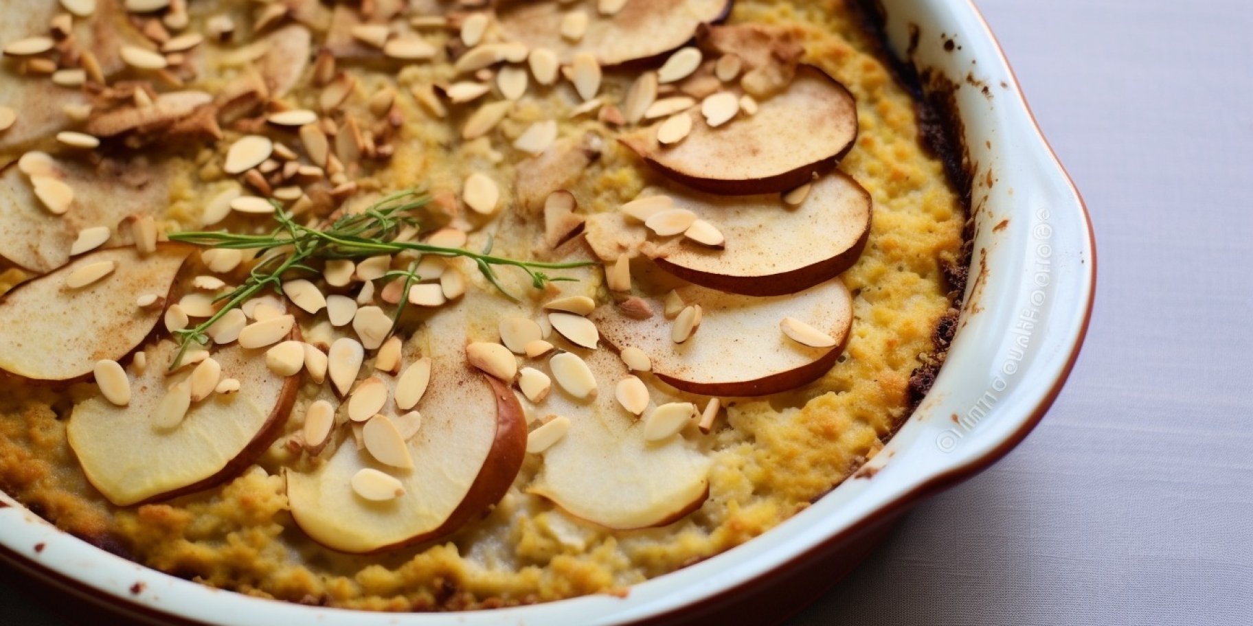 Гарбузова запіканка з пшоном, грушею і корицею
