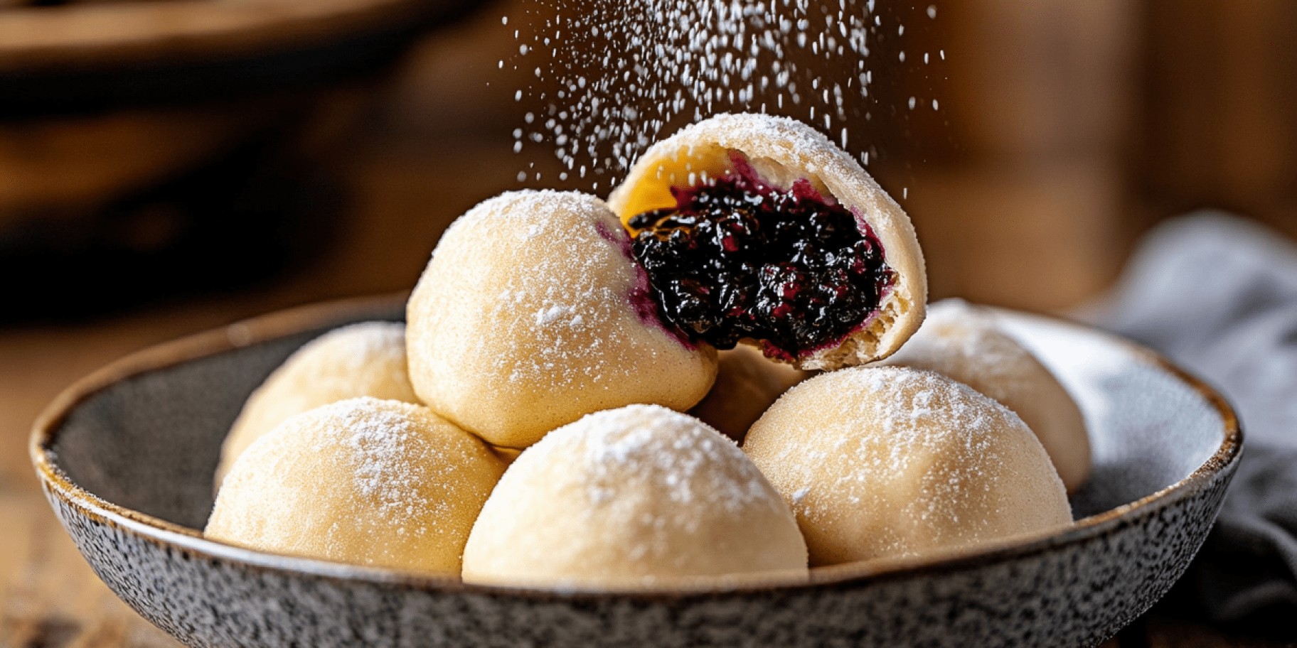 Ліниві вареники з ягодами