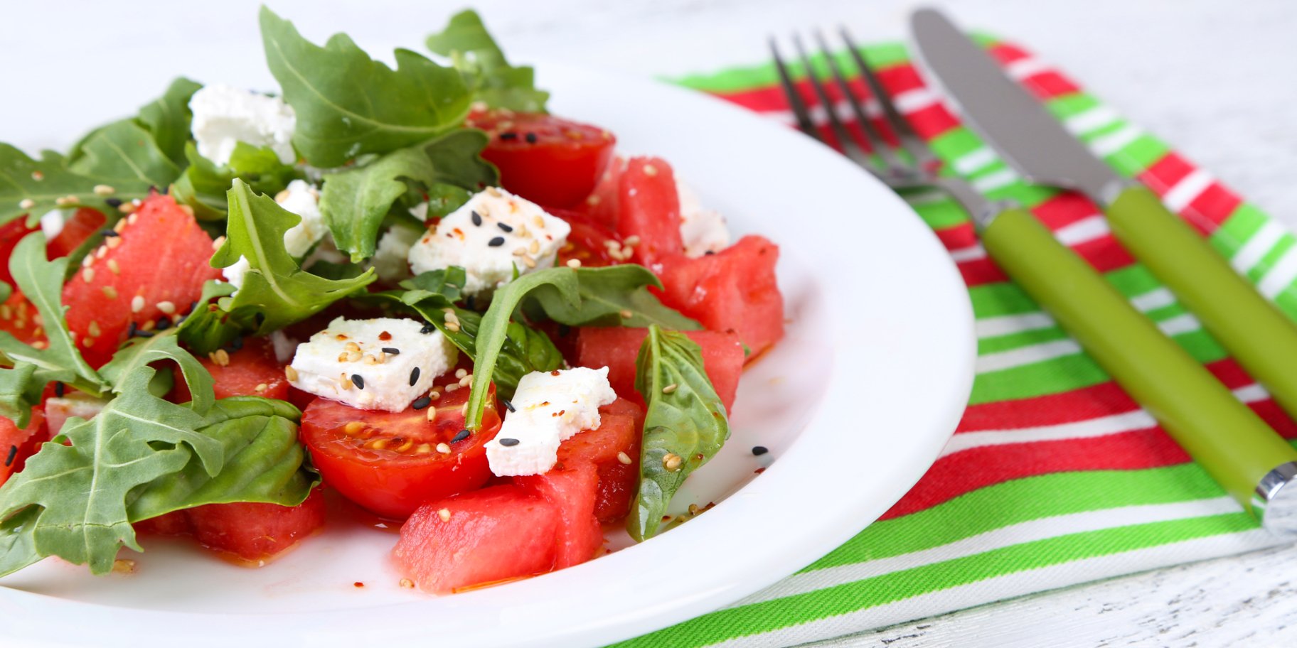 кавуновий салат з помідорами