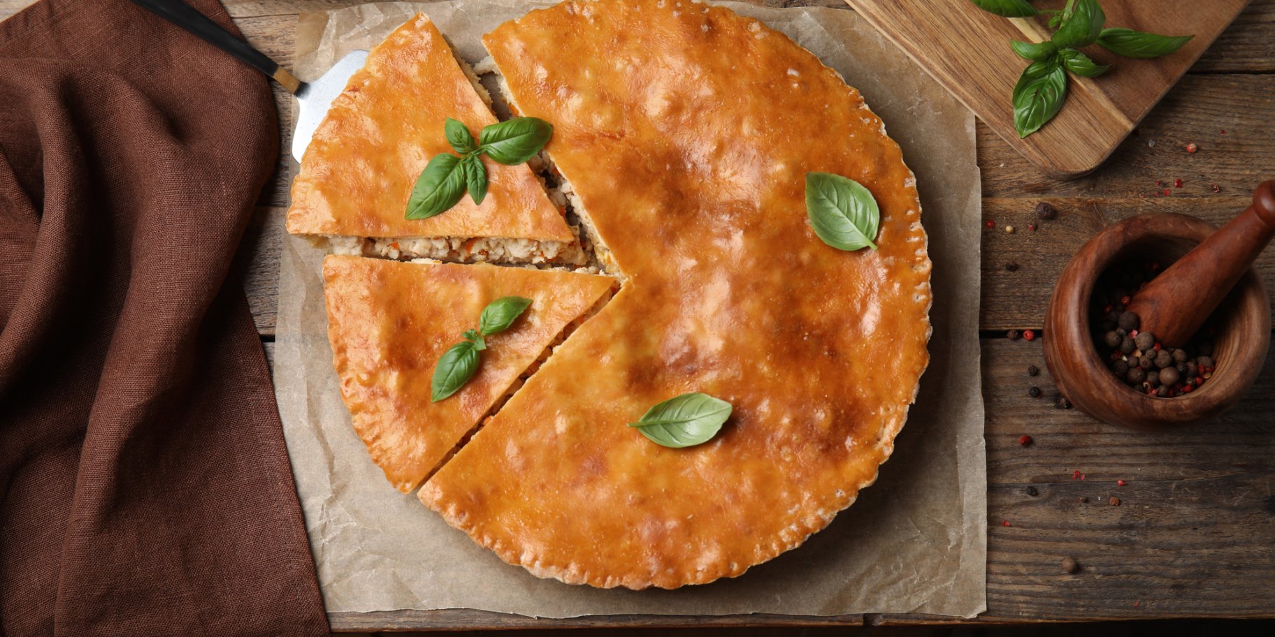 Заливний пиріг з сардинами