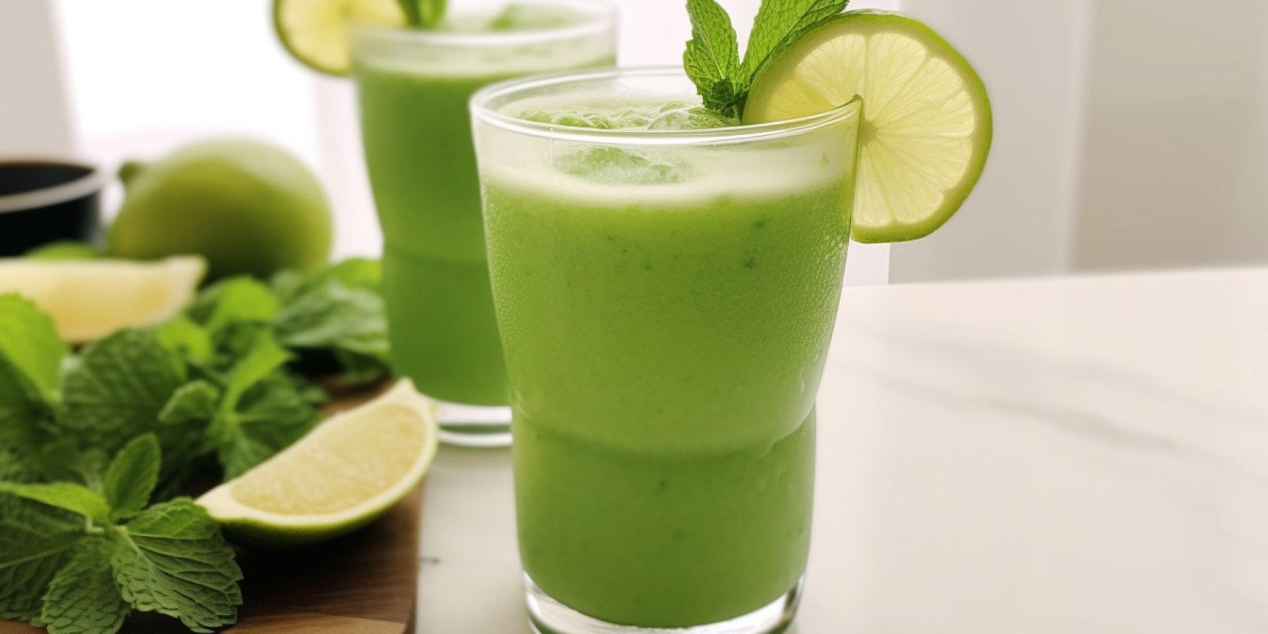 Коктейль з огірком та м'ятою