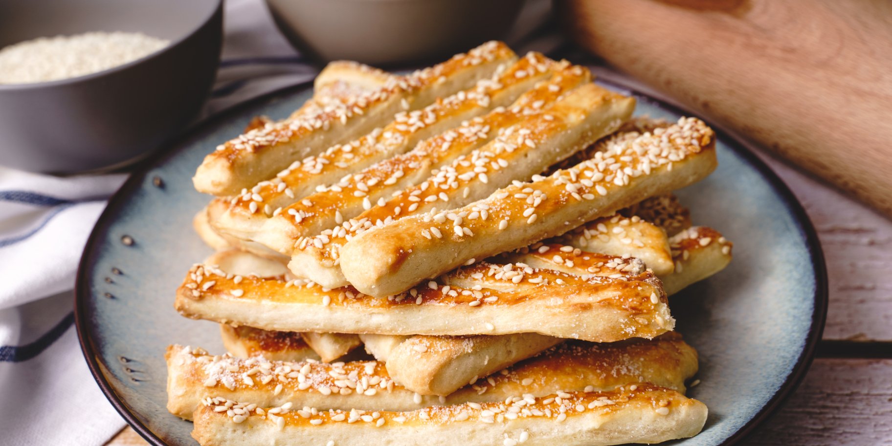 Хлібні палички з сиром і цибулею