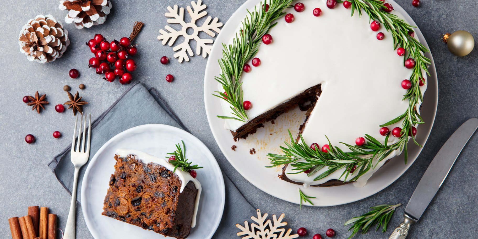 Веганський різдвяний торт