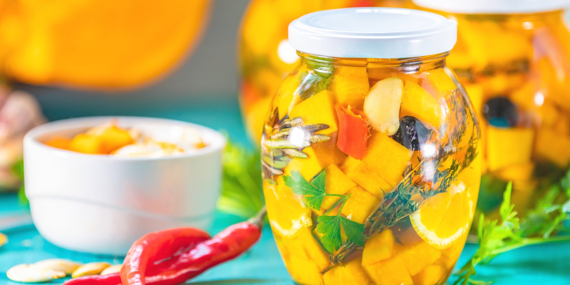 Маринований гарбуз у банках