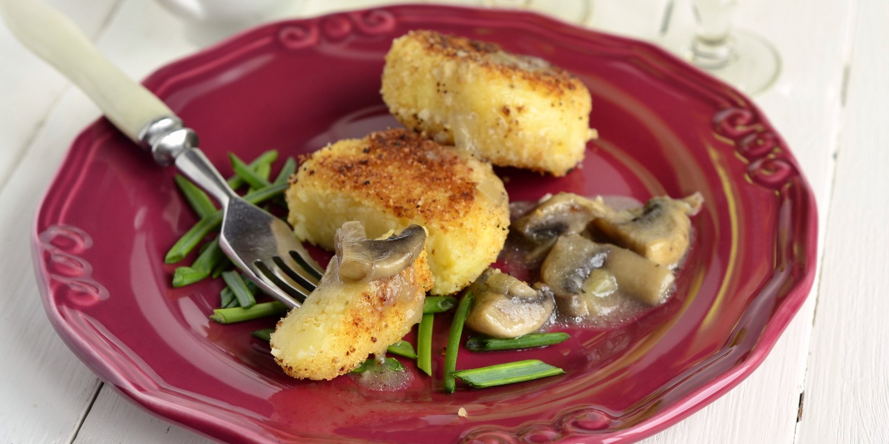 Картопляні котлети з грибами