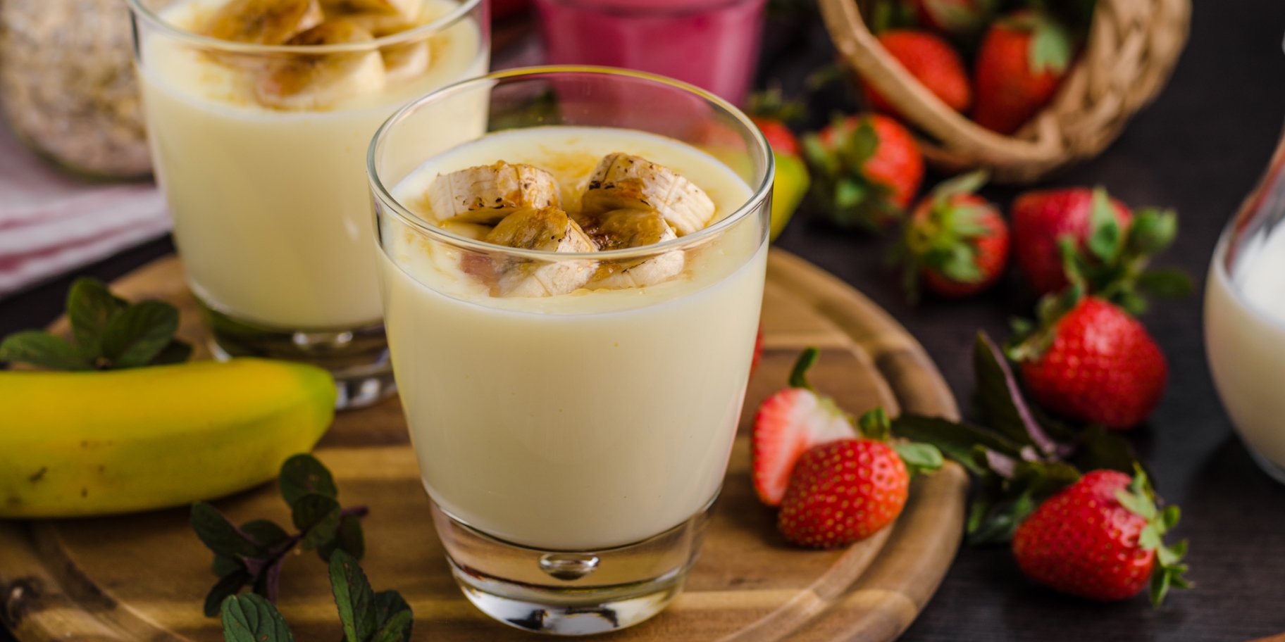 Банановый мусс с миндалем