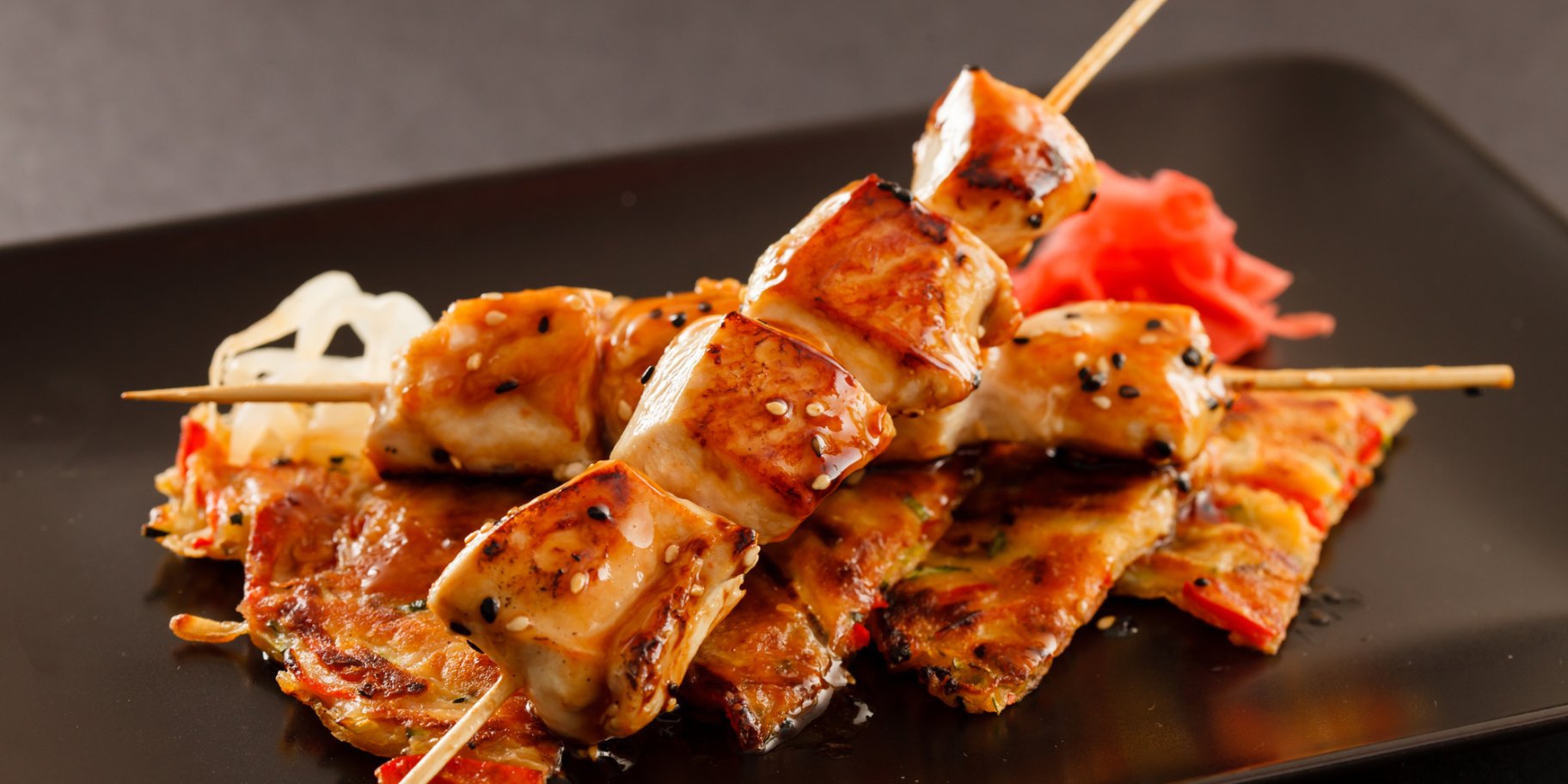 Лимонно-медовые шашлычки из курицы