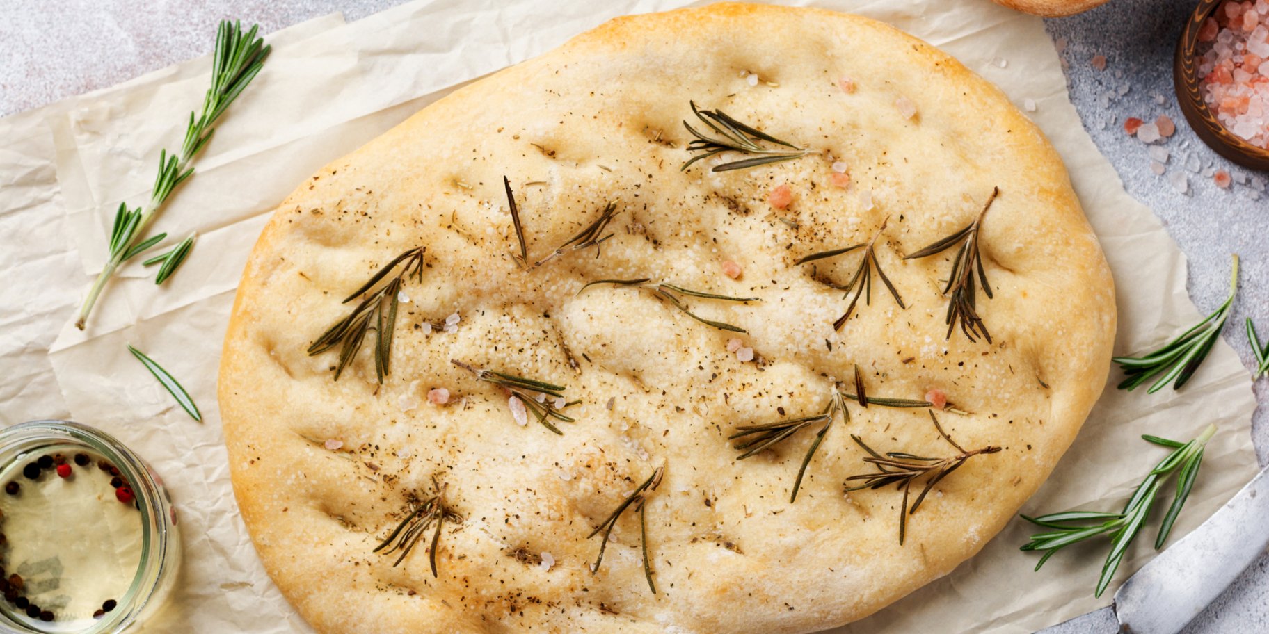 Італійський хліб фокача без дріжджів