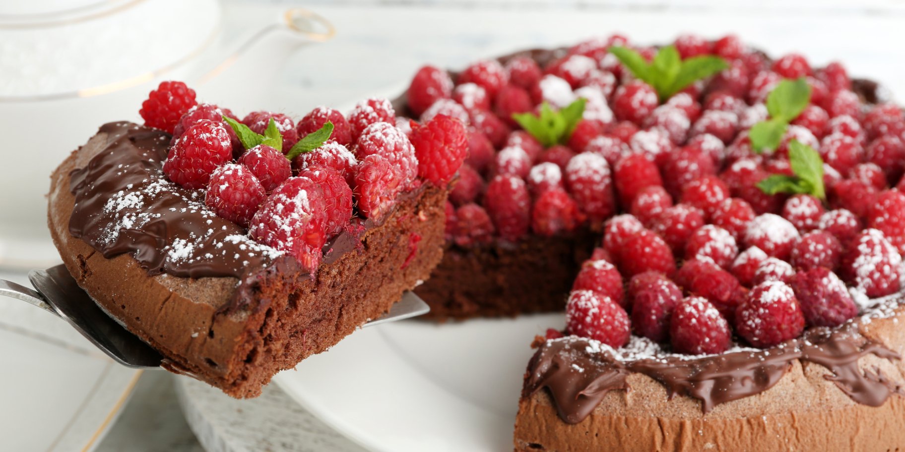 Шоколадно-малинова піца