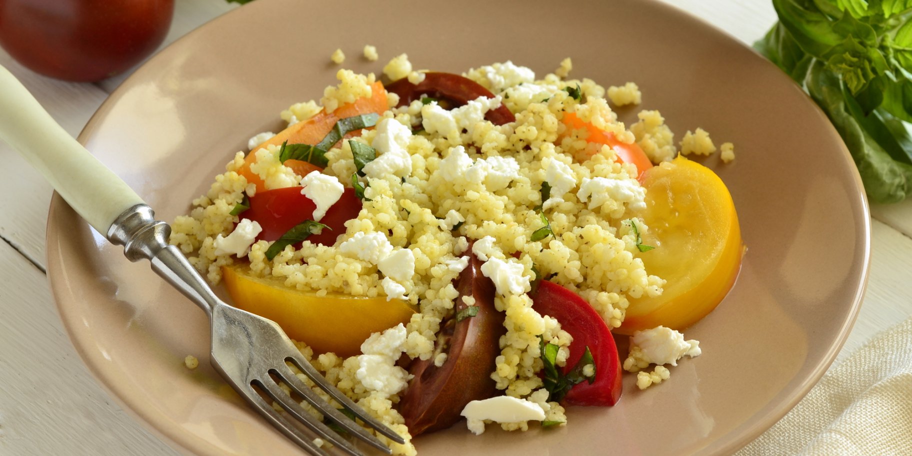 кускус з помідорами й сиром