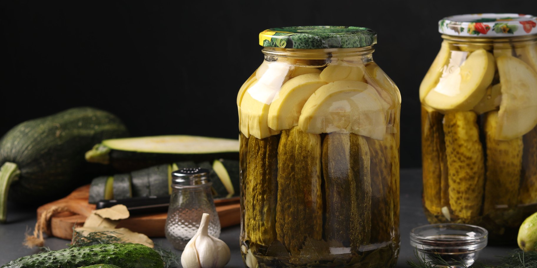 Огірки та кабачки на зиму «Прованс»