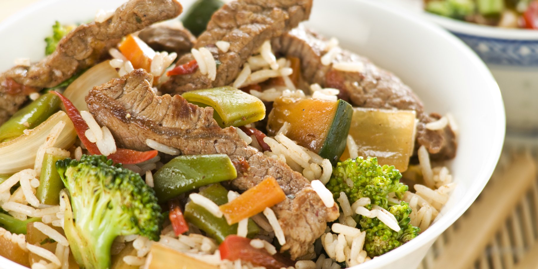 Яловичина з рисом і овочами