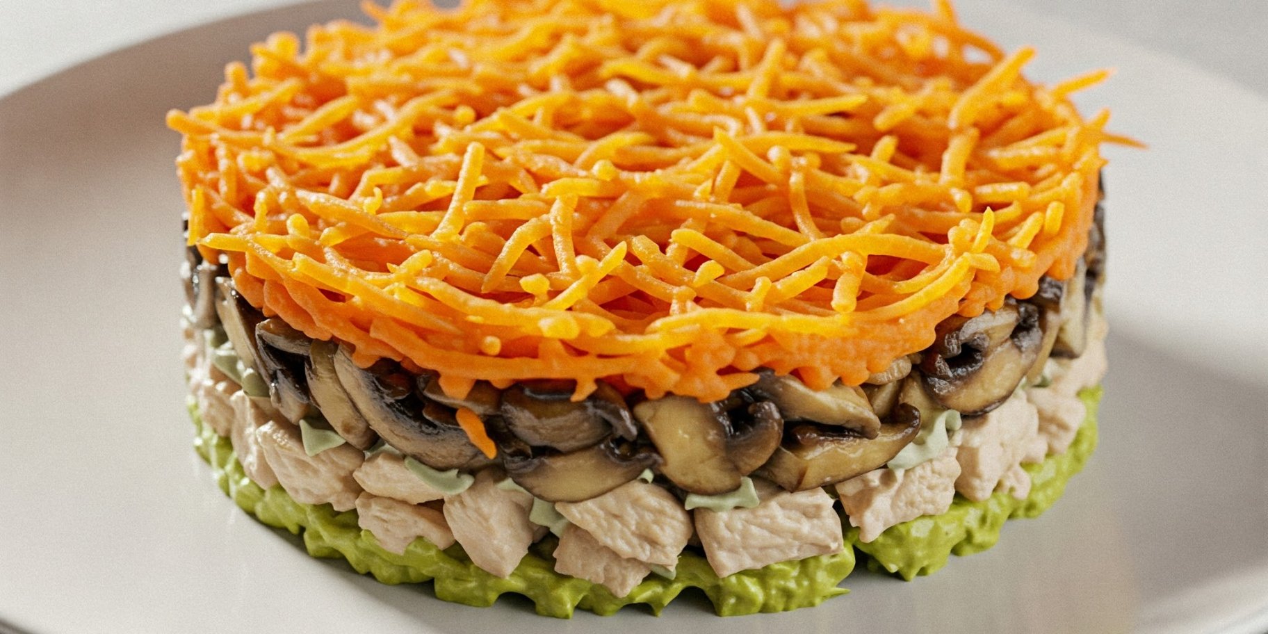 Салат «Лисичка» з куркою