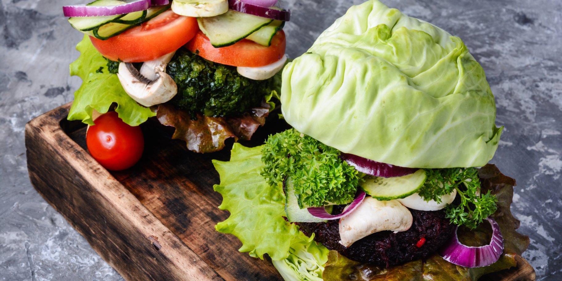 Капустный бургер с сыром