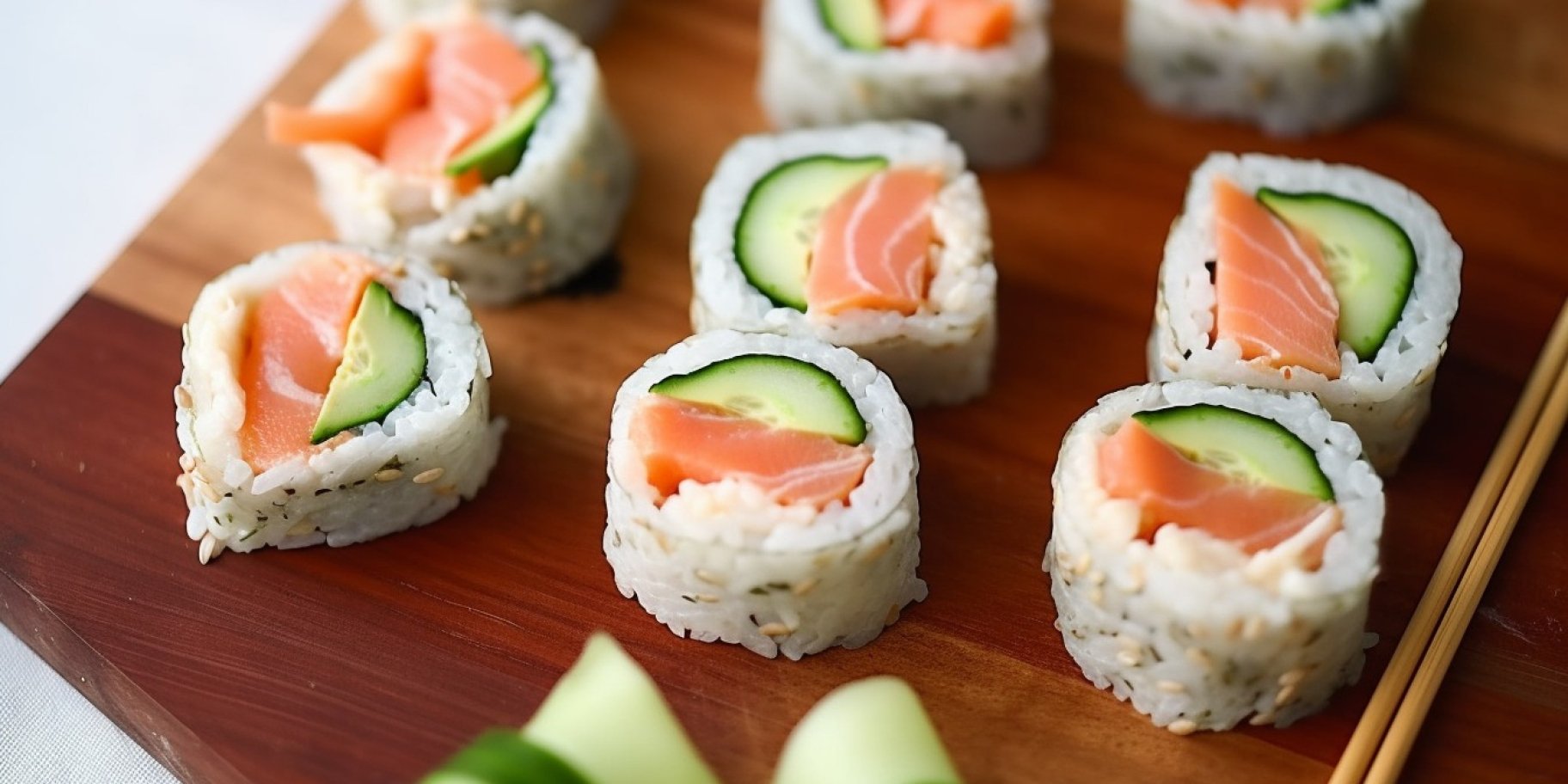 Суші з хліба з лососем