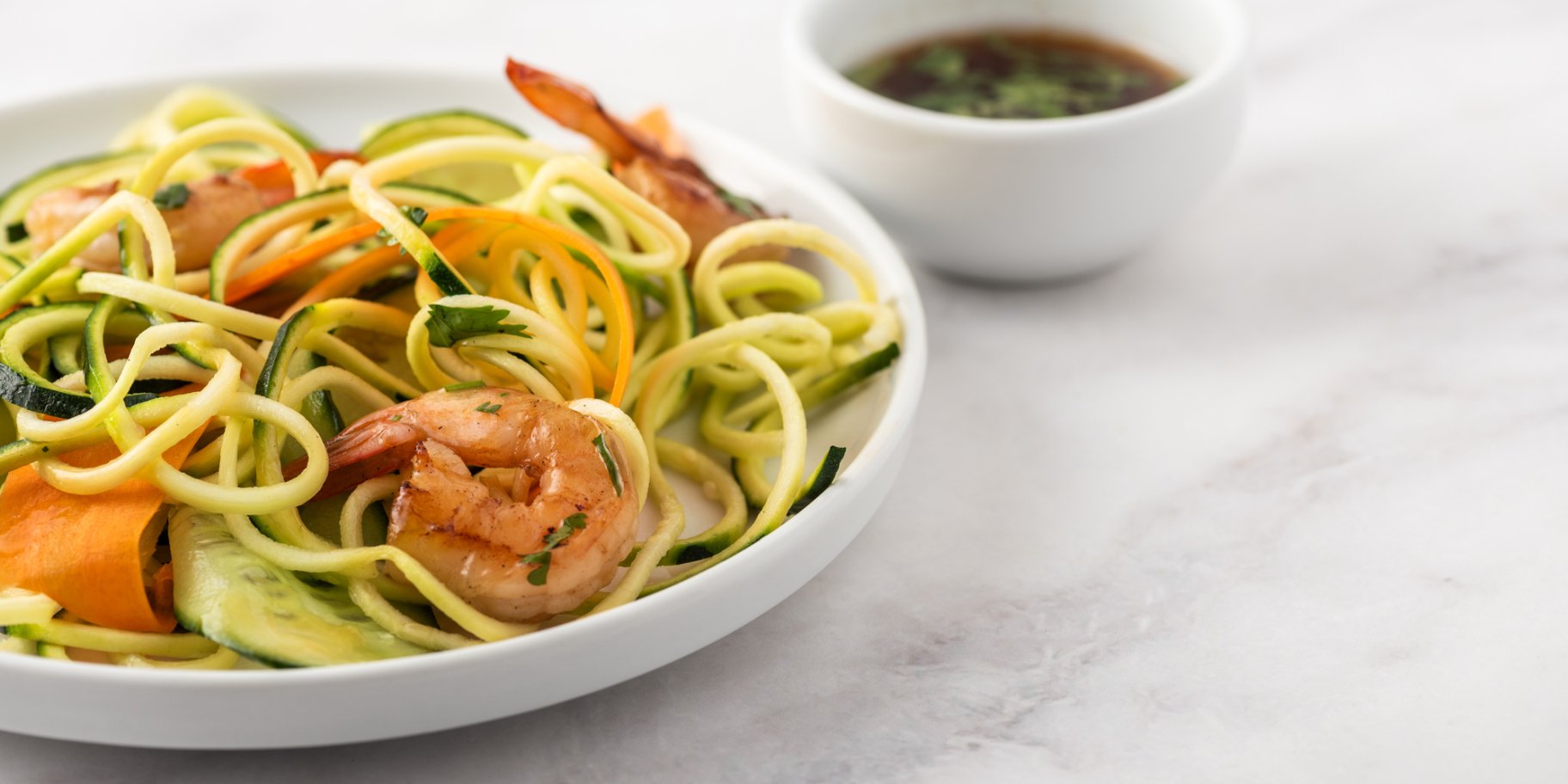 спагеті з креветками