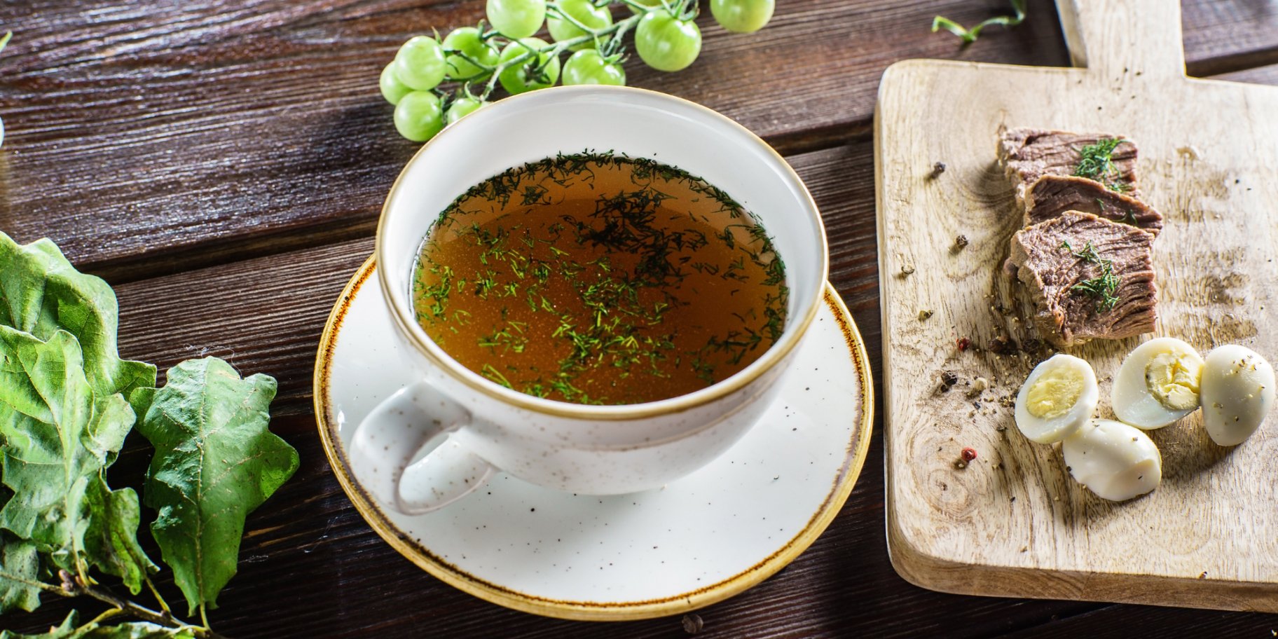 смачний курячий бульйон