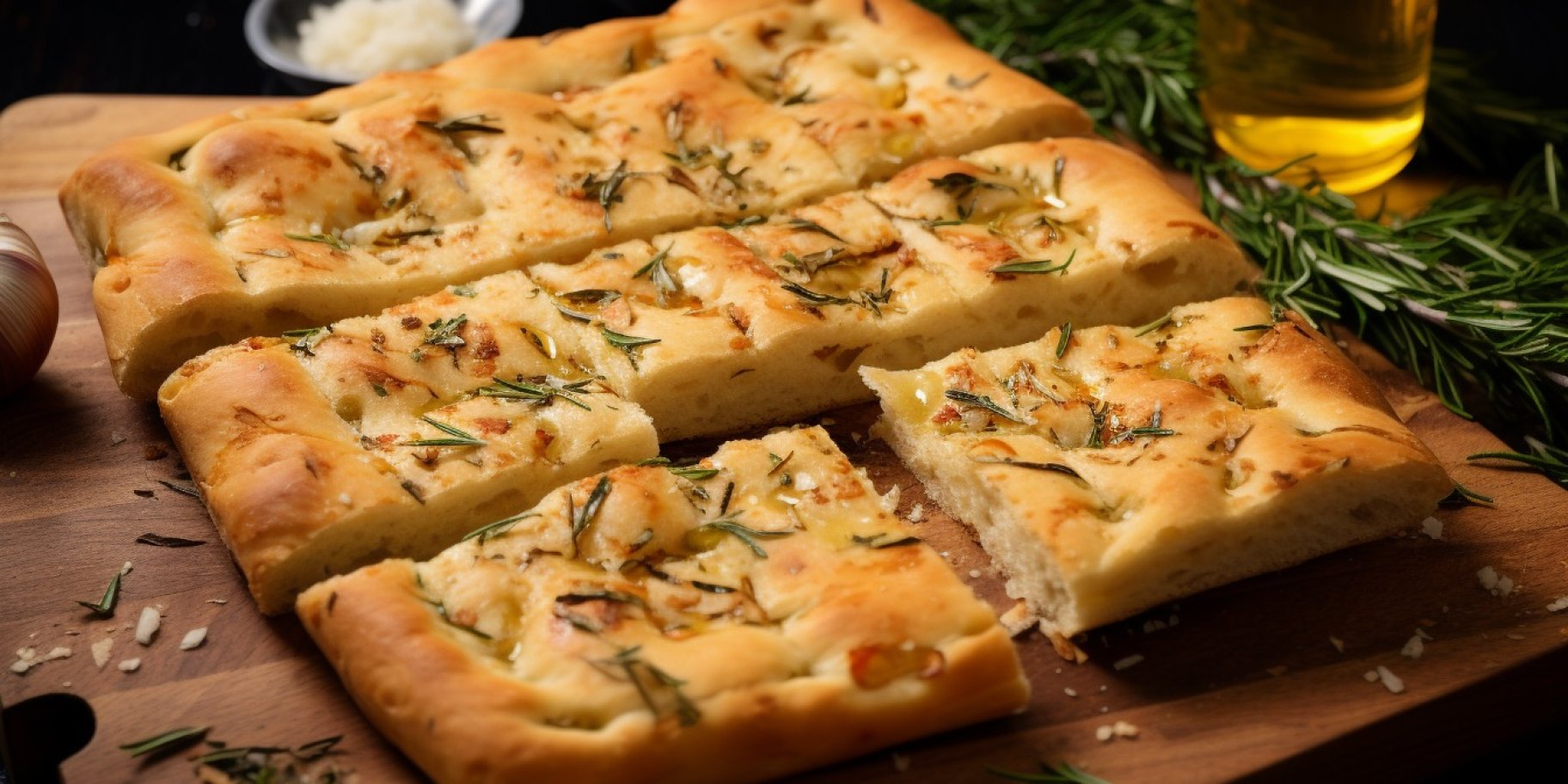 Італійський хліб фокача без вимішування тіста