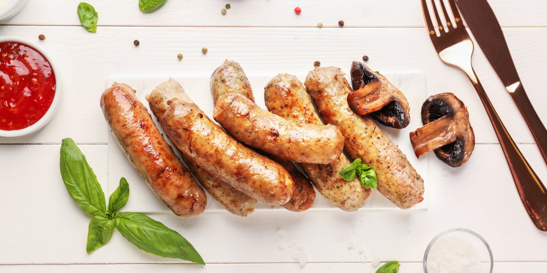 Ковбаса запечена з пивом