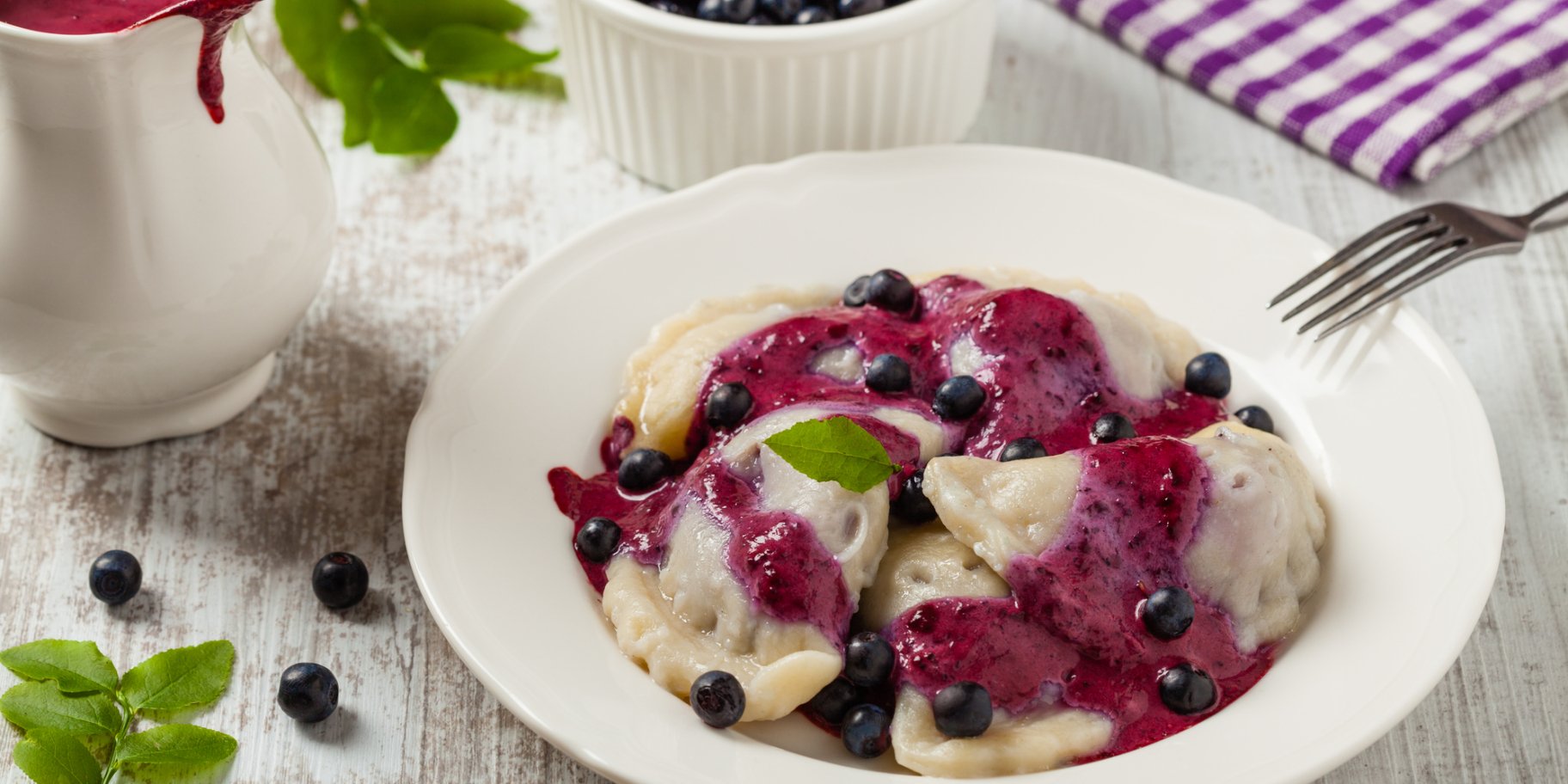 Чорничні вареники