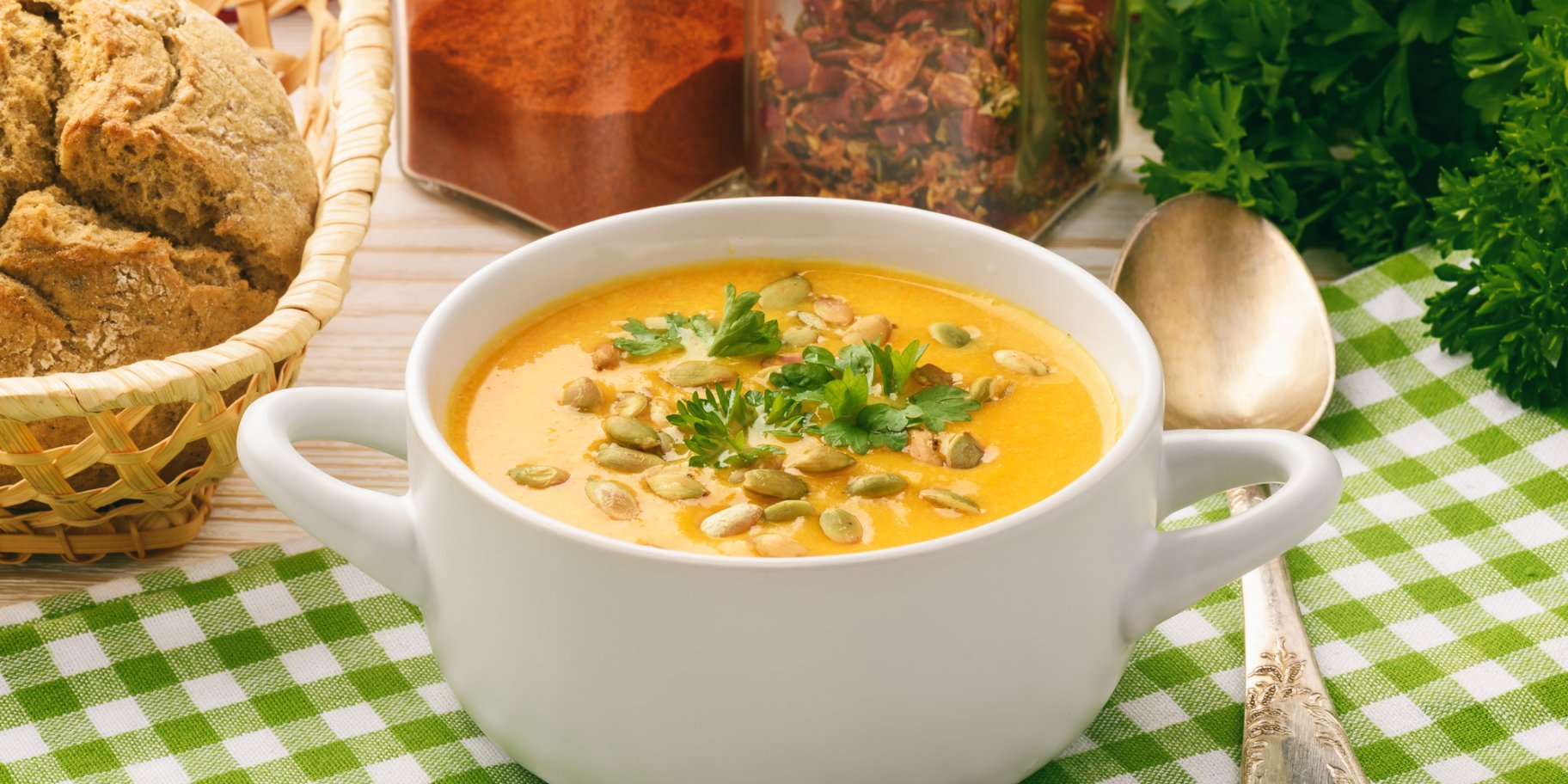 Крем-суп із печеної моркви