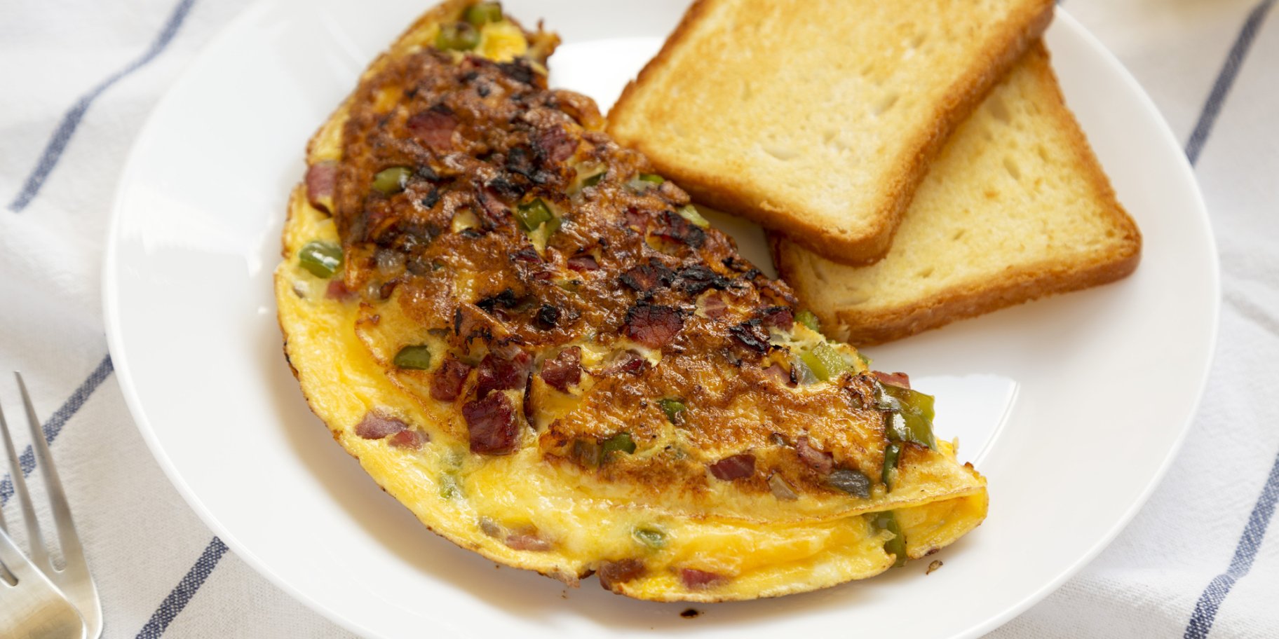 Омлет на хлібі - рецепт