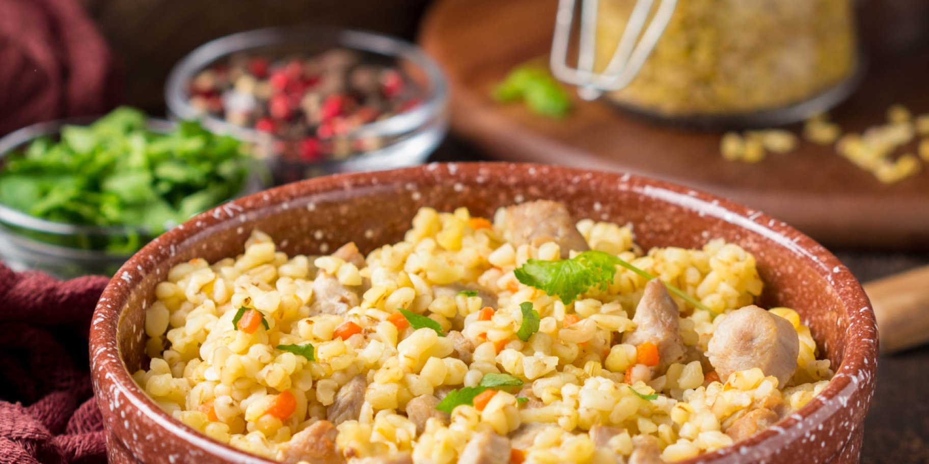 Дорадо з булгуром