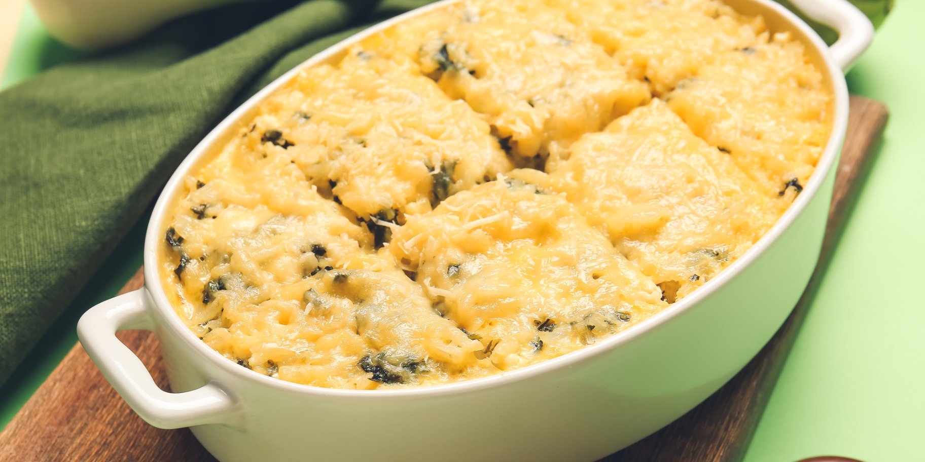 Рисова запіканка з курячим філе і печерицями