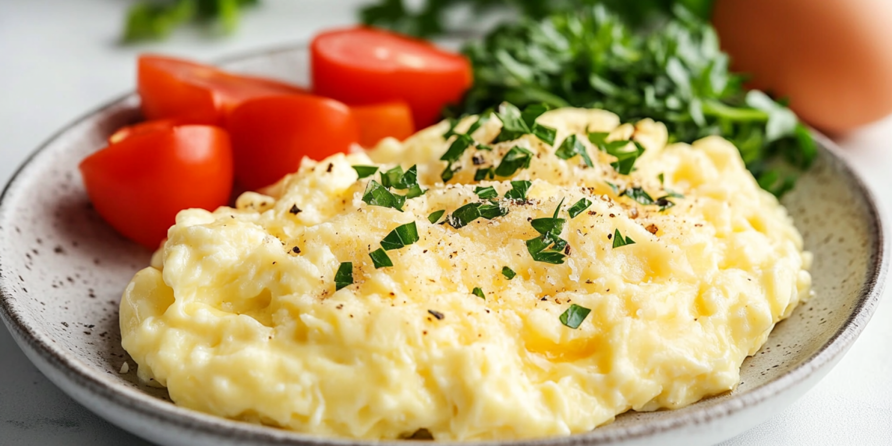 Яєчня-бовтанка із сиром і сметаною