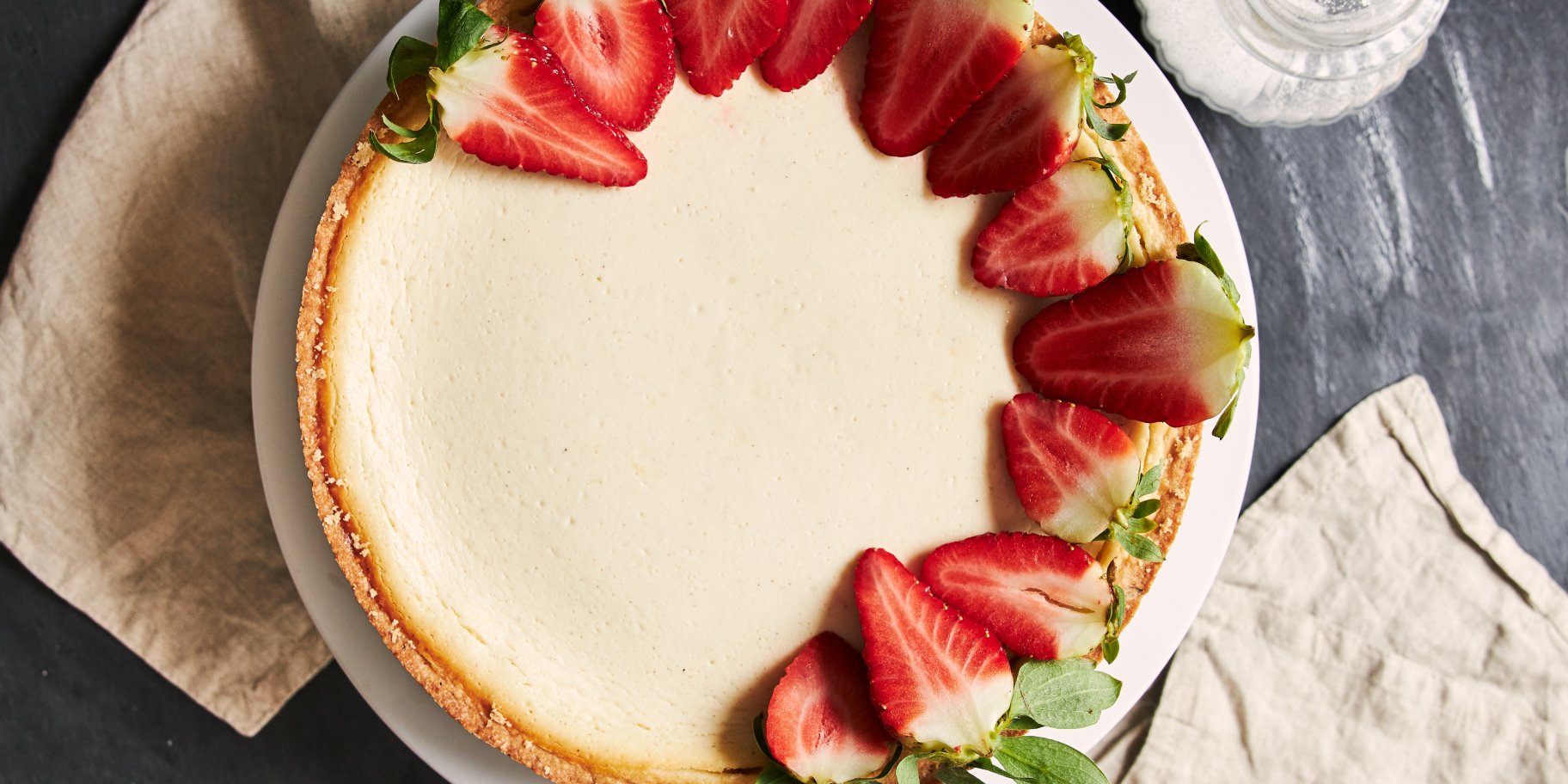 Чизкейк з полуницею