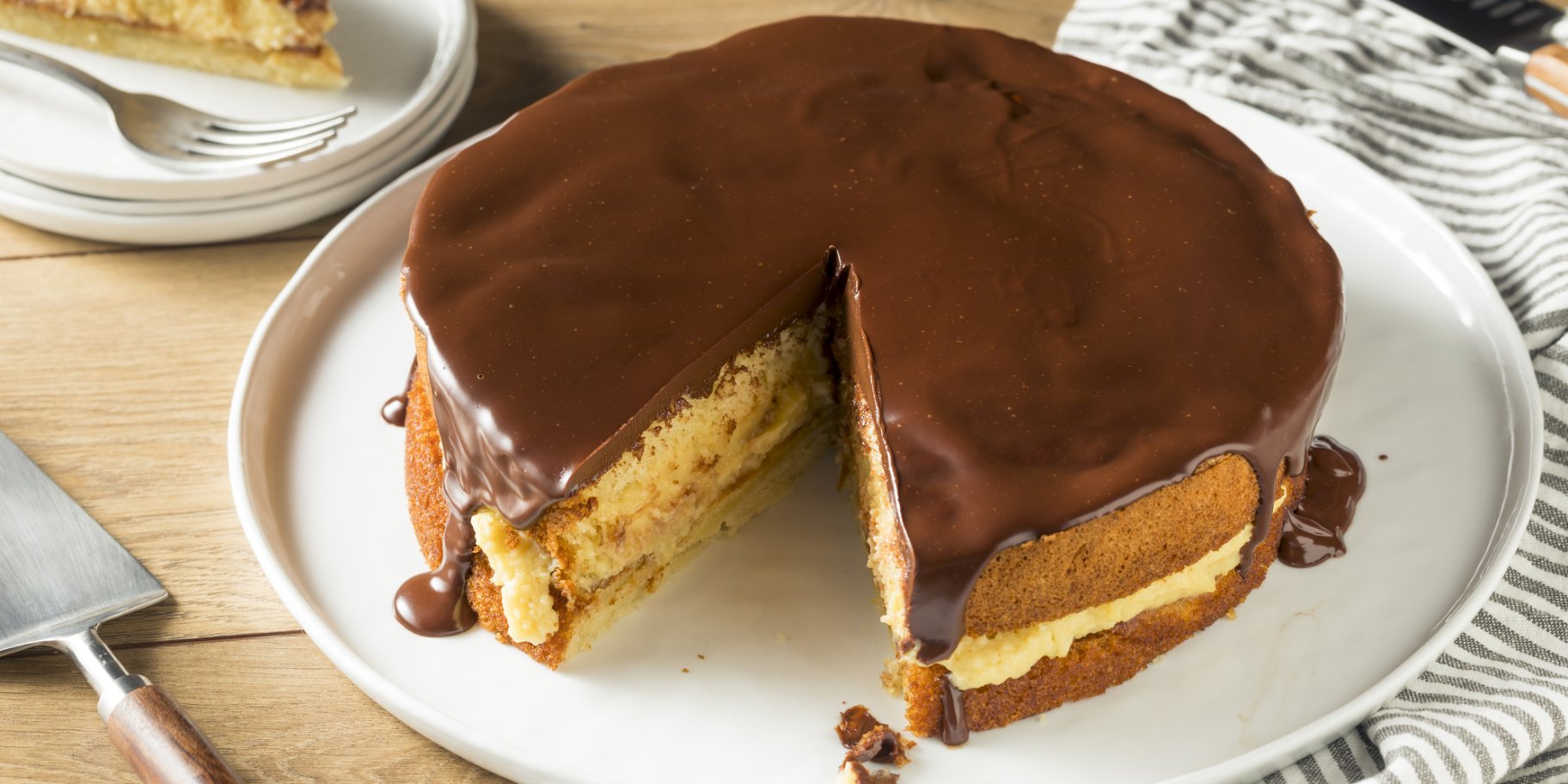 Бостонський кремовий пиріг