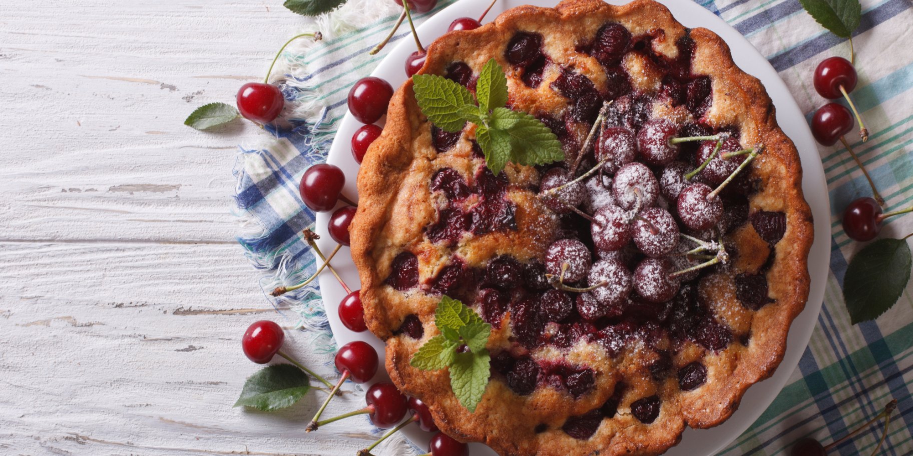 Пирог с вишнями