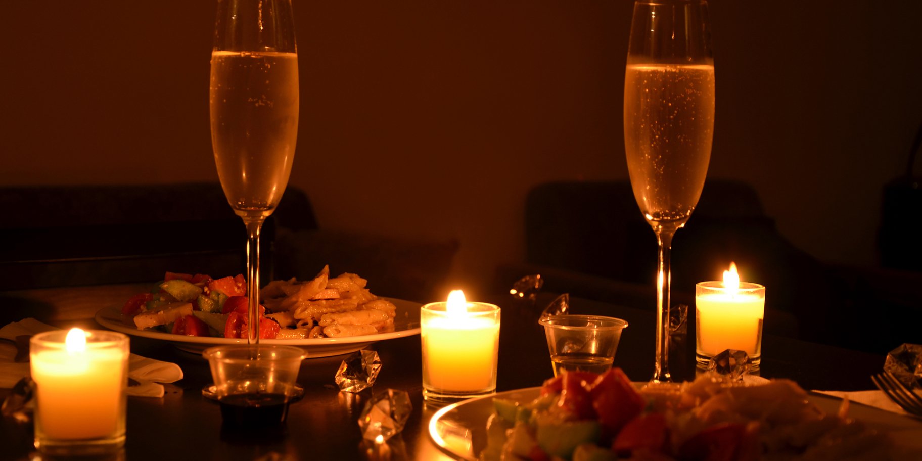 романтический ужин, стол