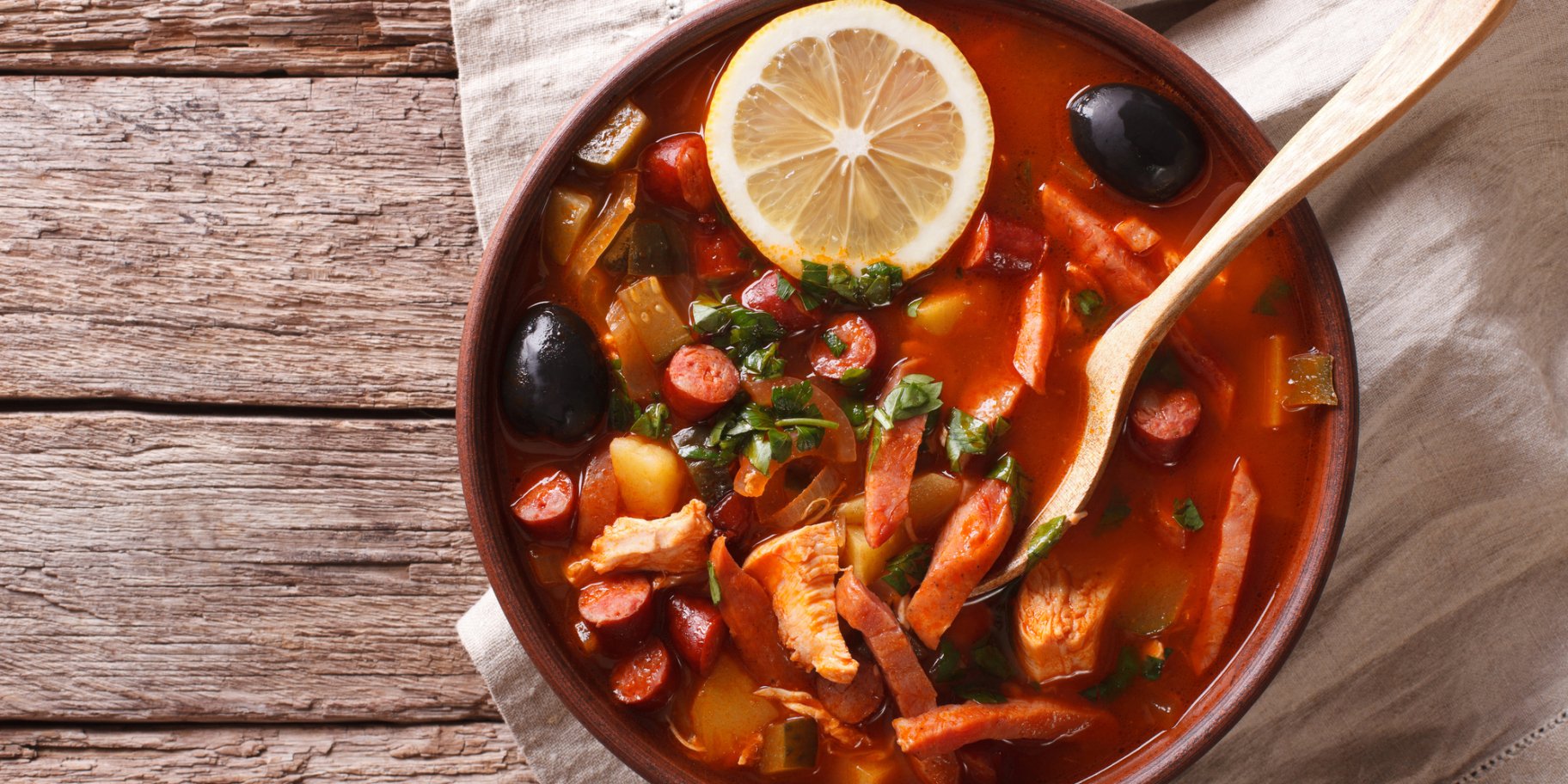 Мясная солянка