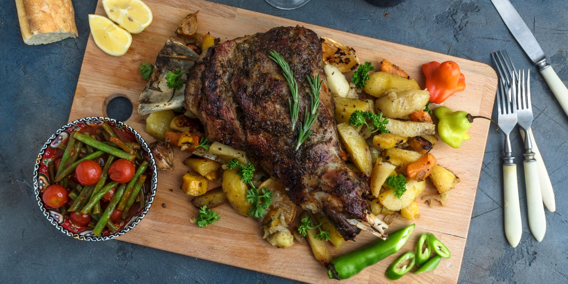 Запечена баранина з овочами