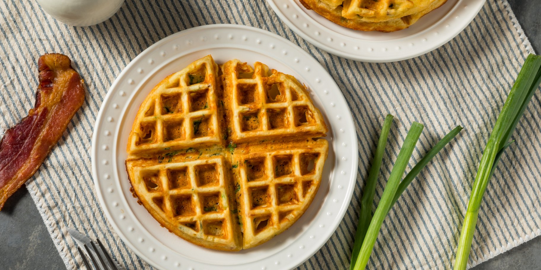 вафлі з шинкою