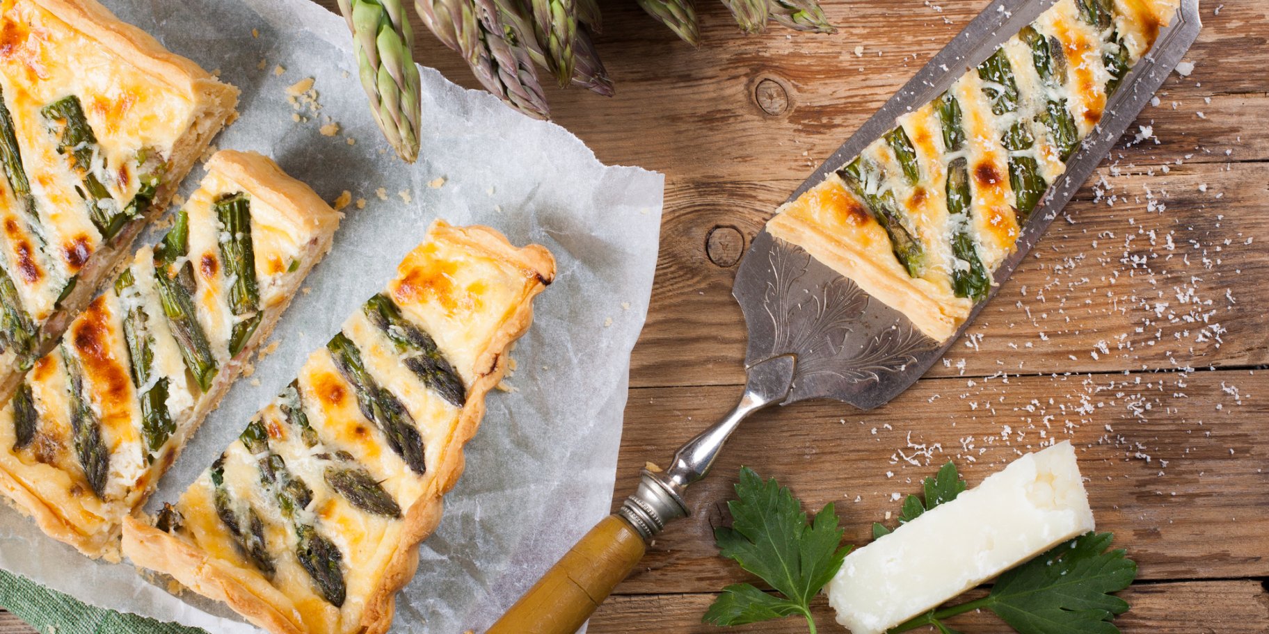 Тарт зі спаржею