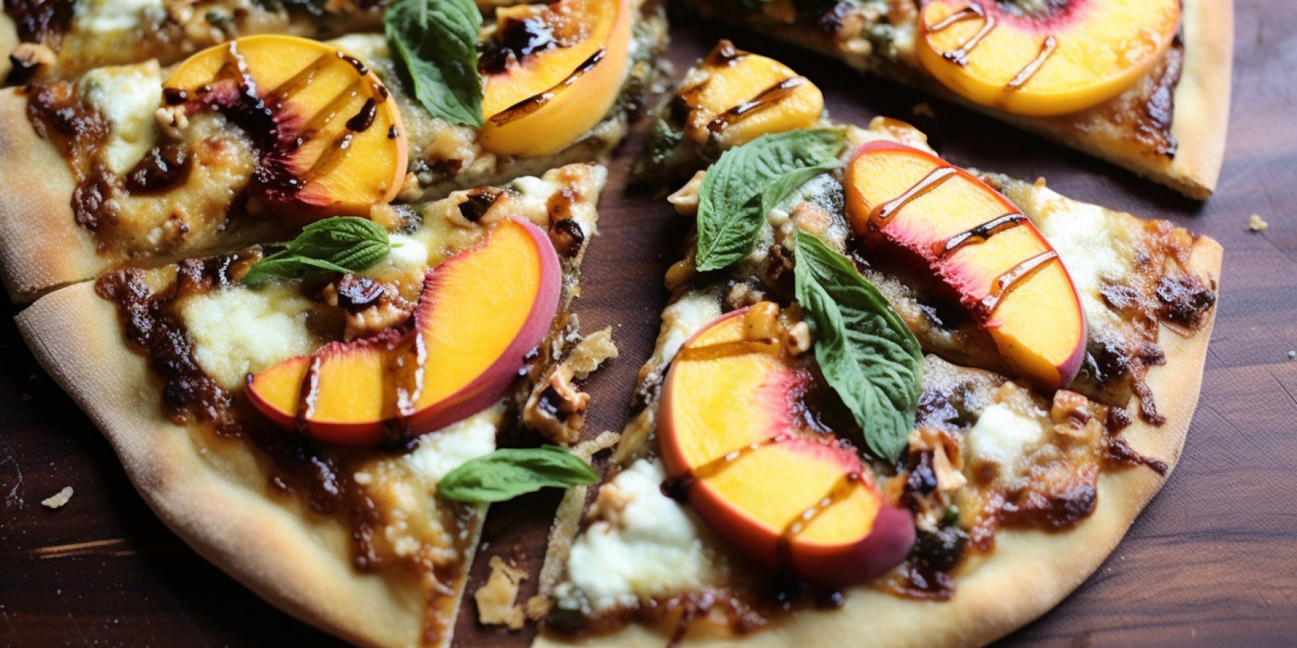 Нектаринова піца з песто